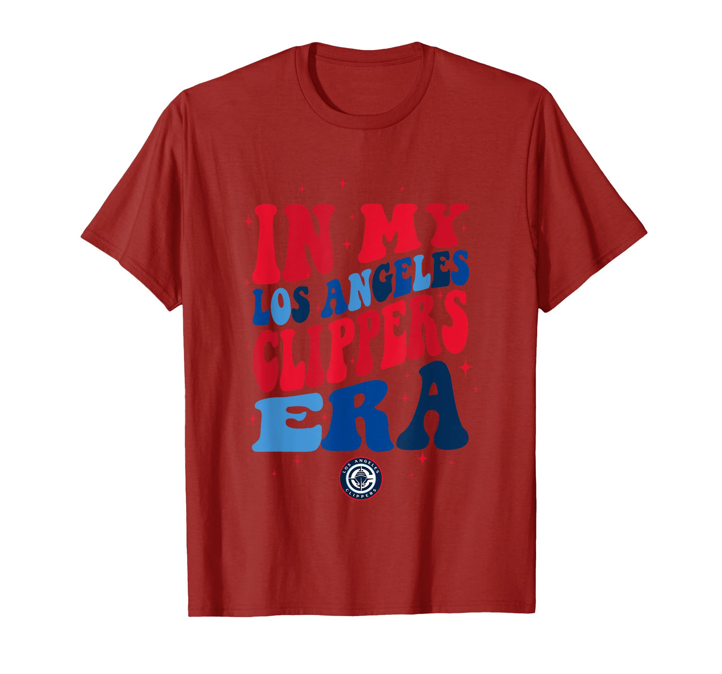 NBA In My Los Angeles Clippers Era Retro Wave Logo T-Shirt