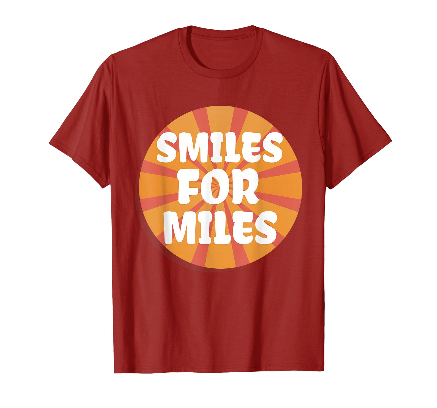 Smiles For Miles Fun Positive Energy Yoga Sunrise Boho Vibes T-Shirt