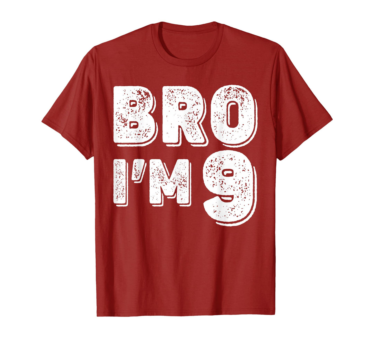 9th Birthday Boy Bro I’m 9 Year Old Boys Kids Nine Bday T-Shirt