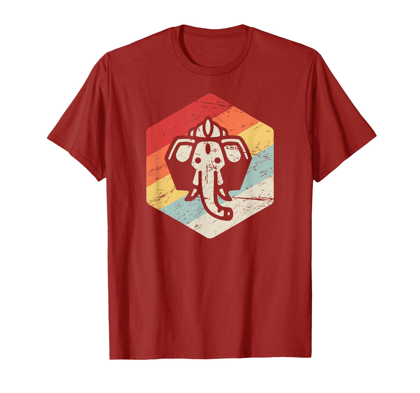 Retro Vintage Ganesha T-Shirt - Yogi India Hindu Mythology T-Shirt