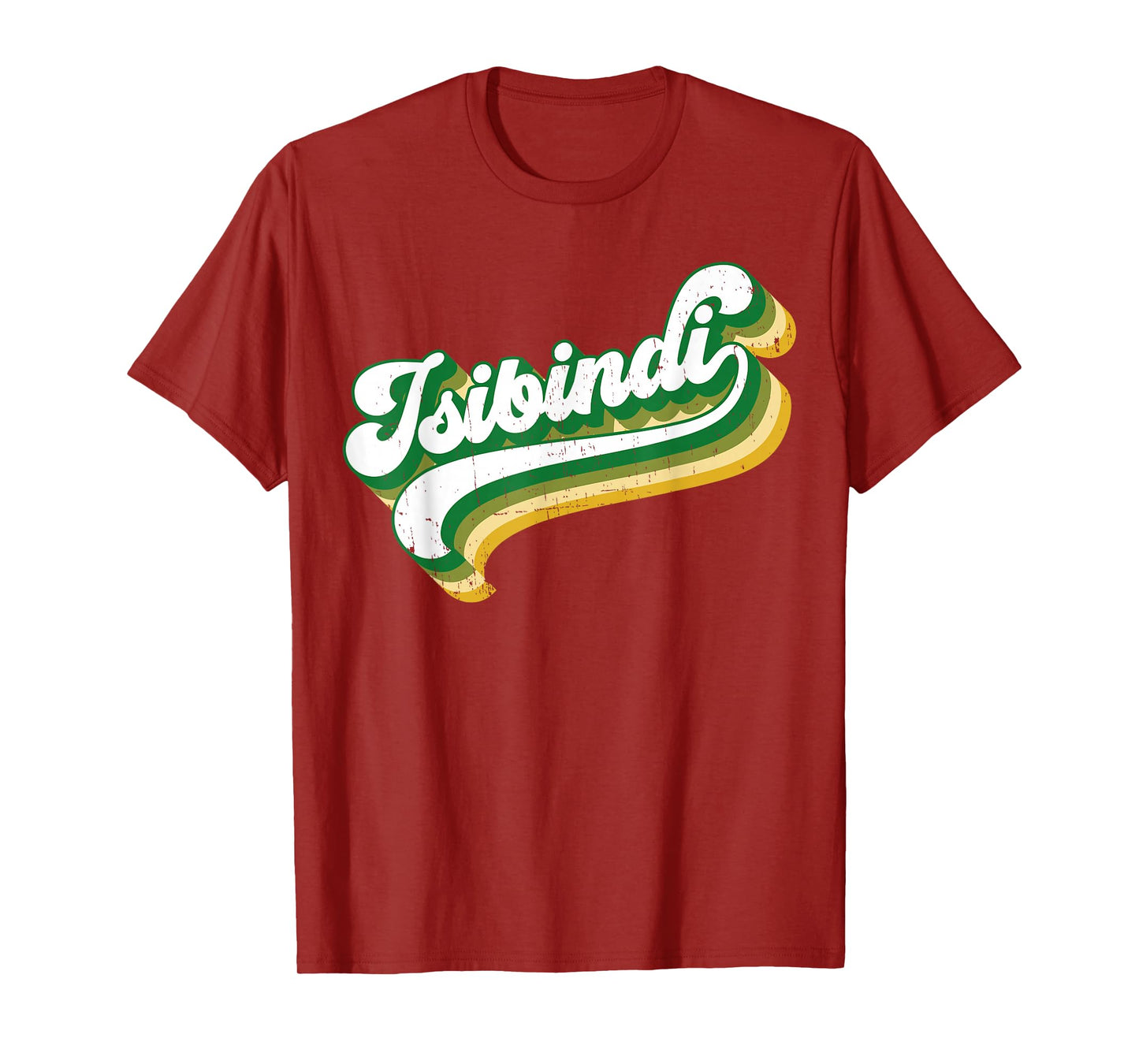 Isibindi - Colorful Groovy Retro Style School Spirit Wear T-Shirt