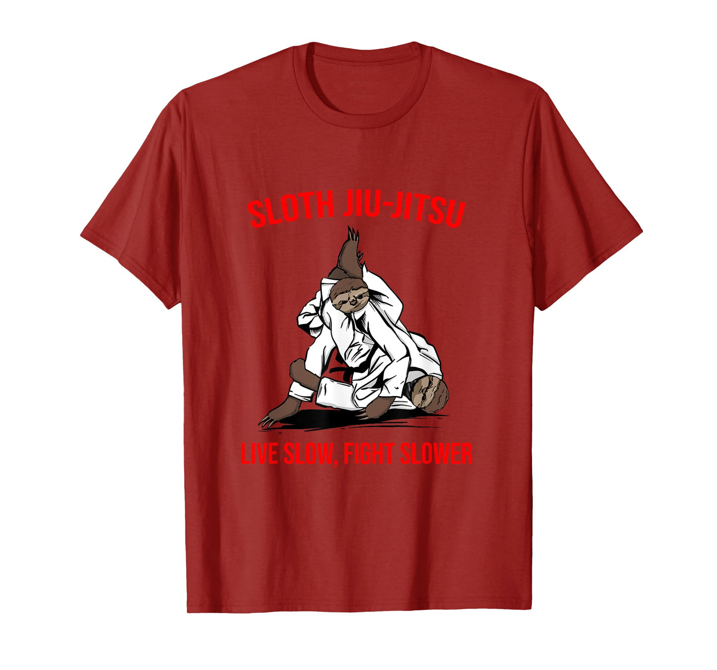 Jiu Jitsu Fighting Sloth Brazilian BJJ Training T-Shirt