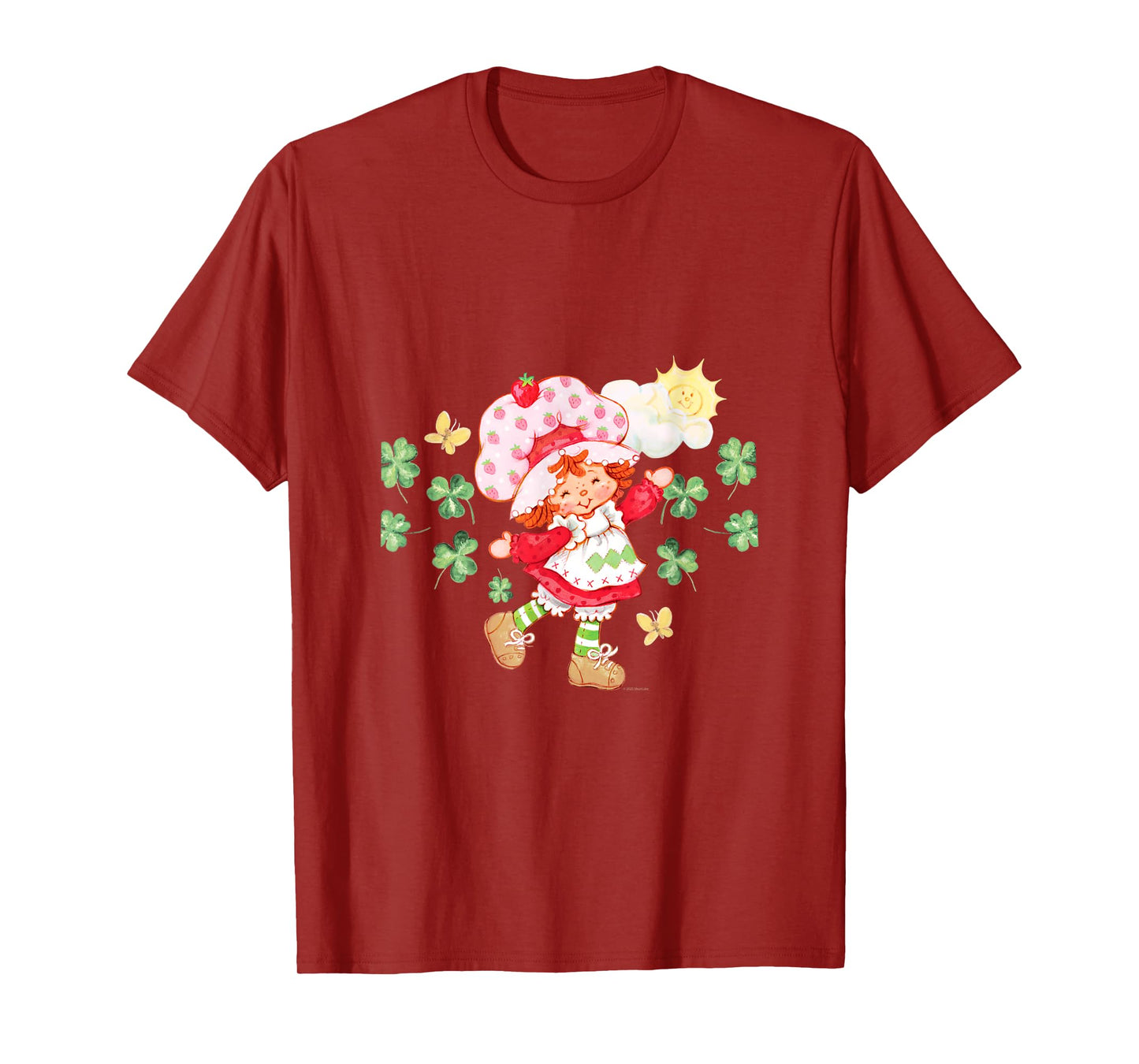 Strawberry Shortcake Lucky Clover St. Patrick's Day T-Shirt
