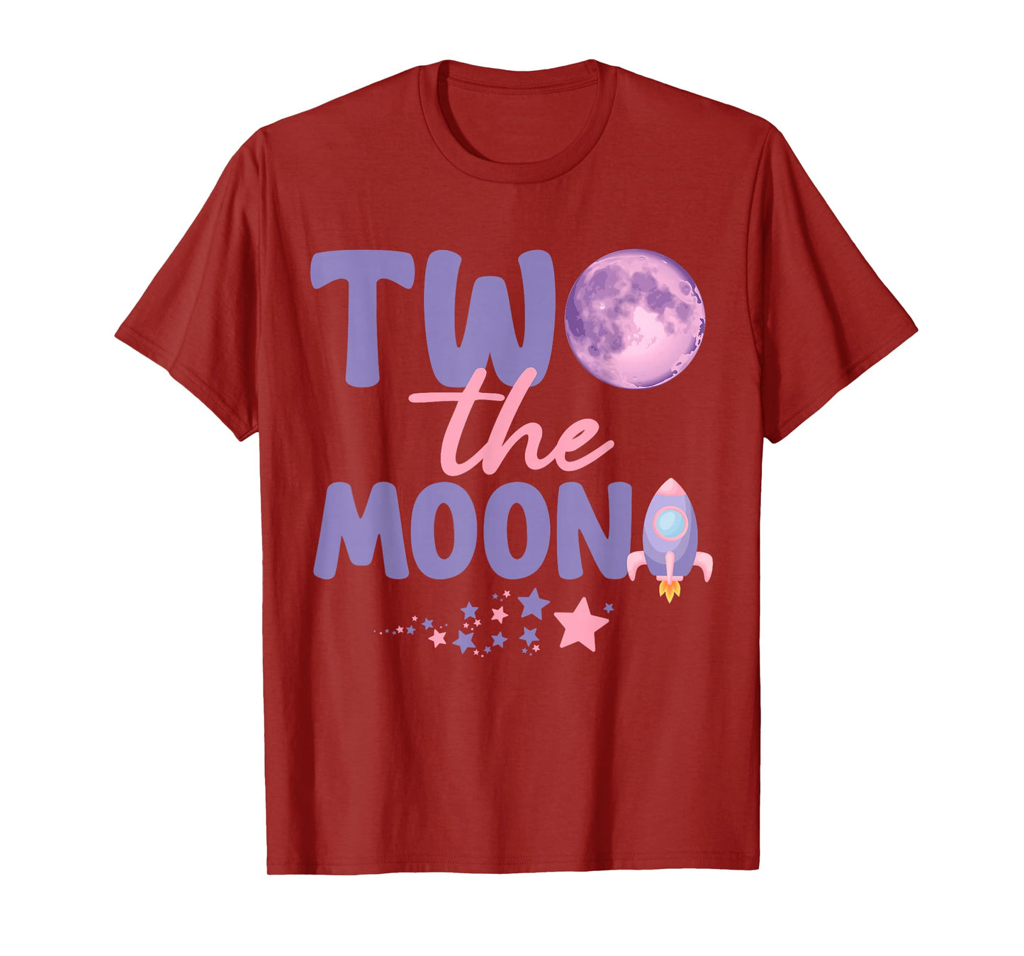 Two The Moon Birthday Outfit Girl 2 Year Old 2nd Birthday T-Shirt