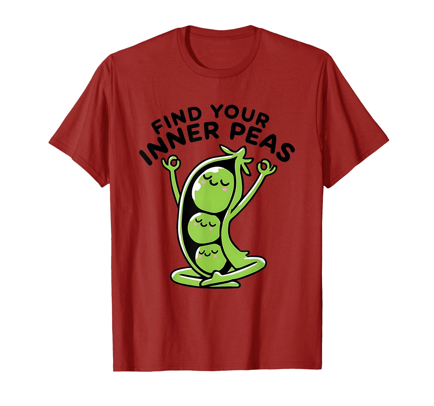 Find Your Inner Peas Yoga Pun T-Shirt