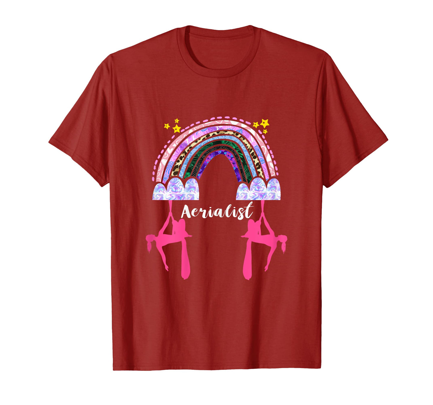 Hanging Aerialist Rainbow Aerial Silk Aerial Hoop Aerial T-Shirt