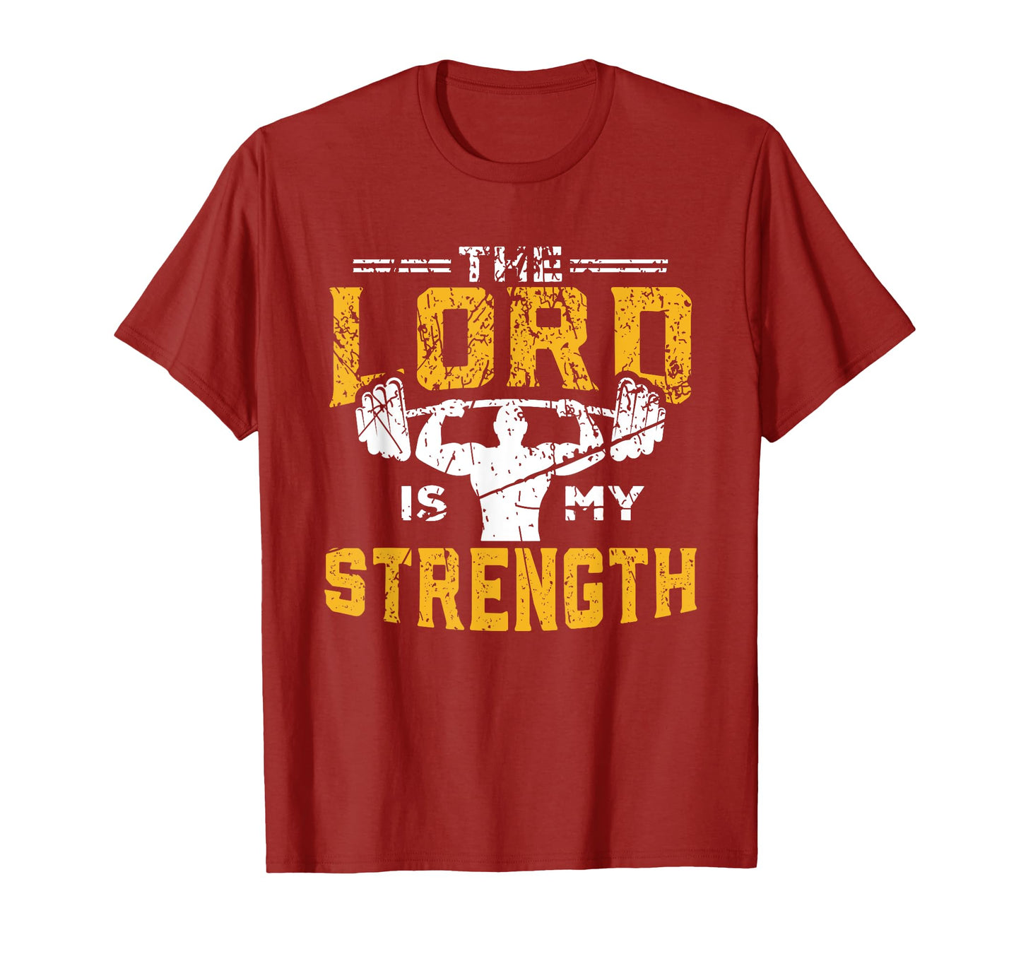 Jesus Workout The Lord is my Strength Christian Gym T-Shirt