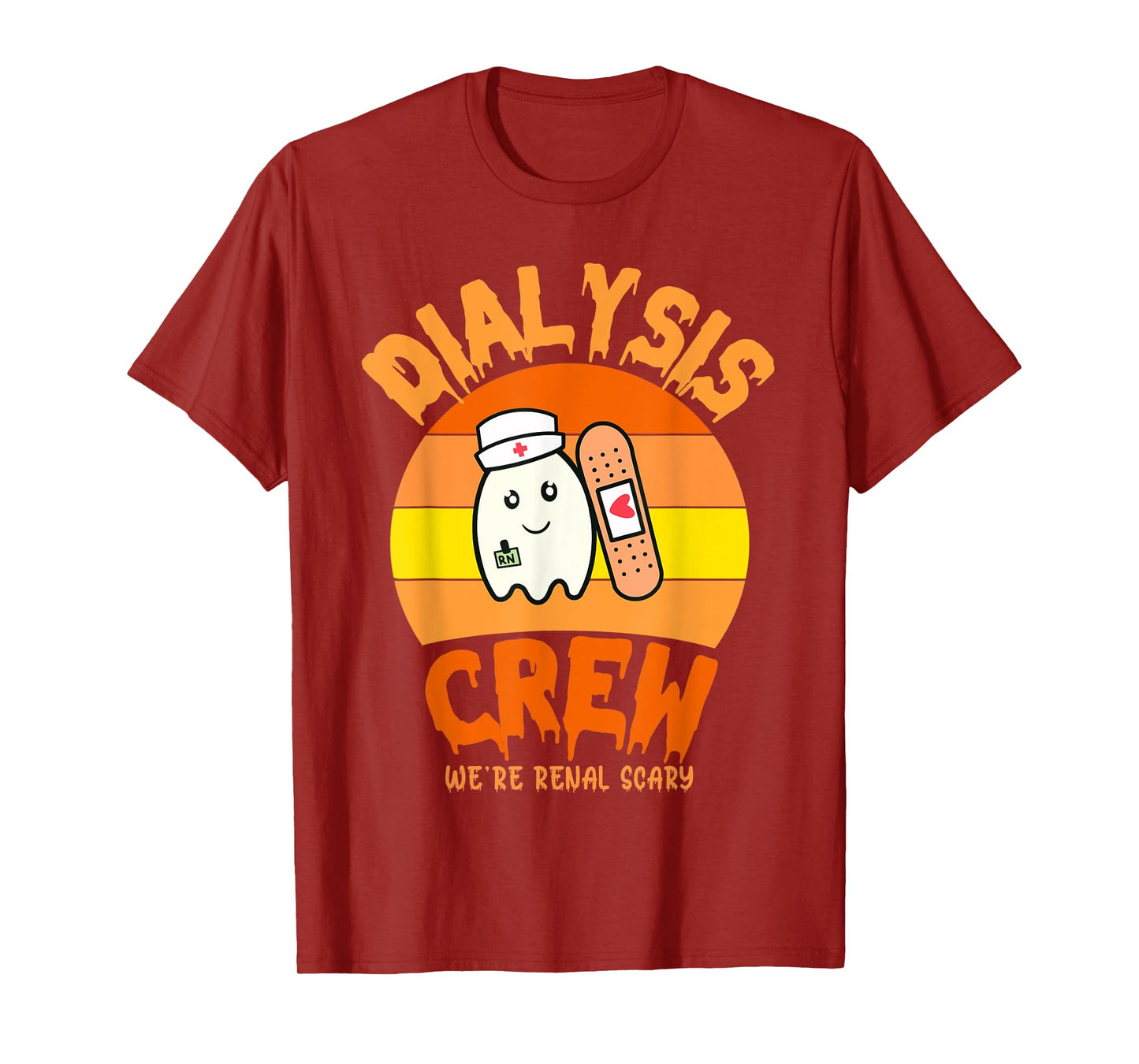 Halloween Dialysis Technician Nurse Crew We're Renal Scary T-Shirt