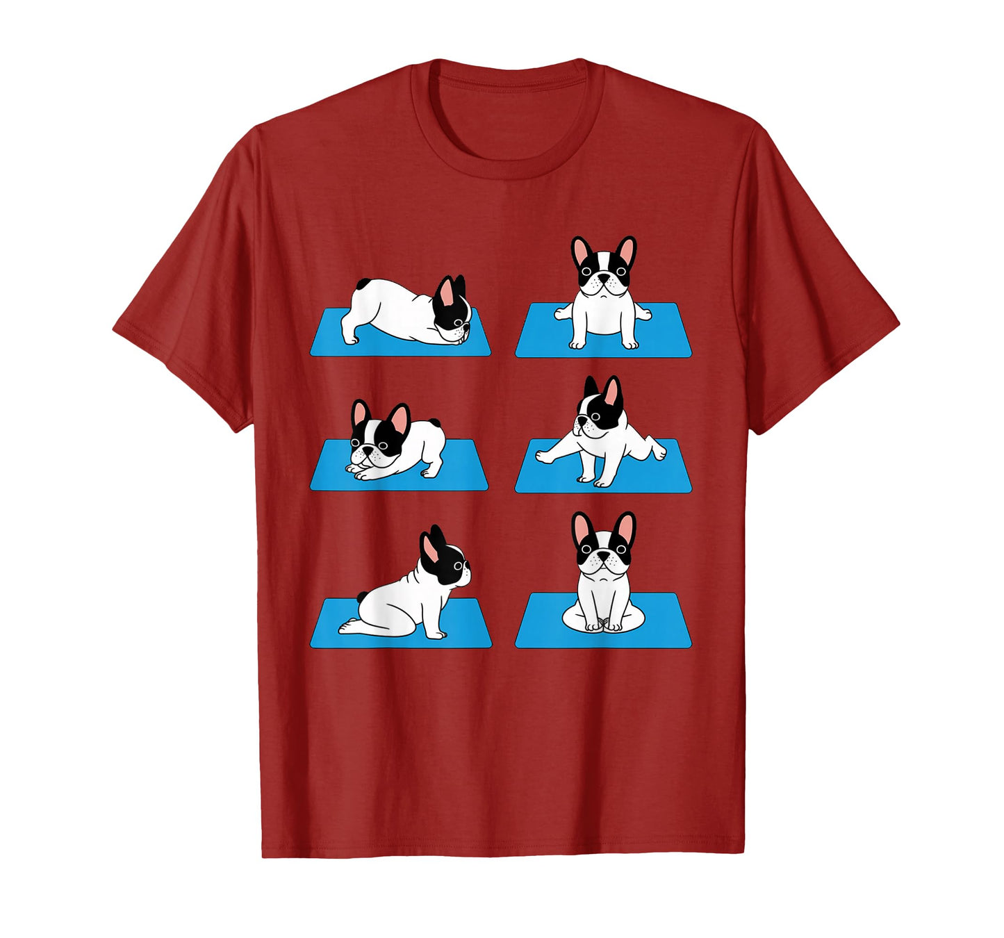 English Bulldog Yoga Puppy Yoga Poses and Meditation T-Shirt