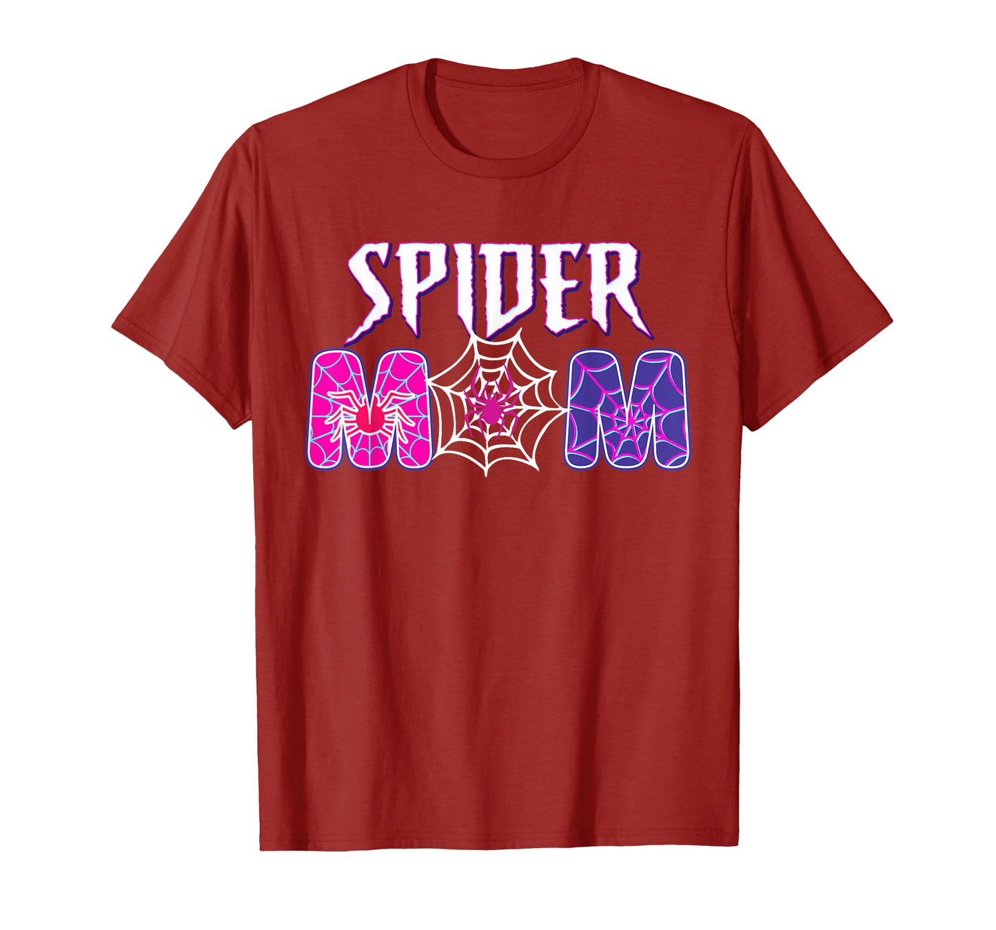 Funny Spider Mom Matching Family Birthday Mother's Day T-Shirt