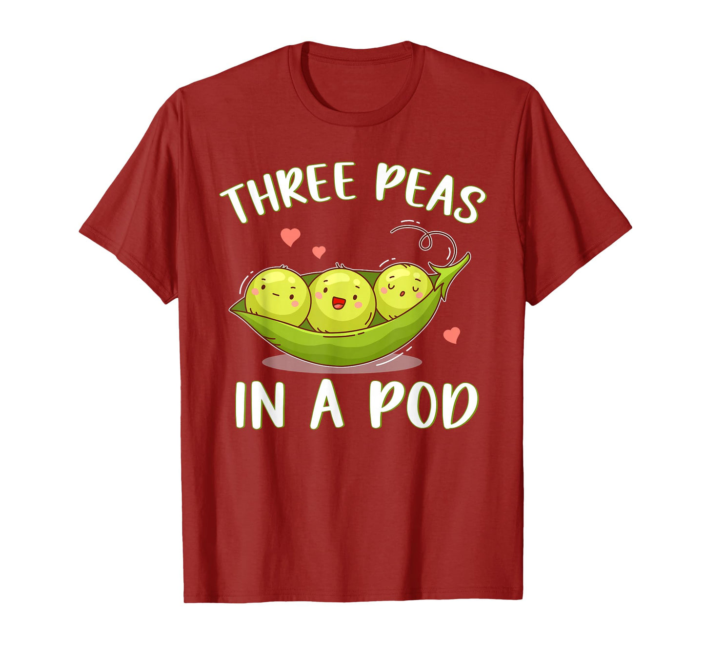 Three Peas In A Pod Triplets For Parents Triplet Sibling T-Shirt