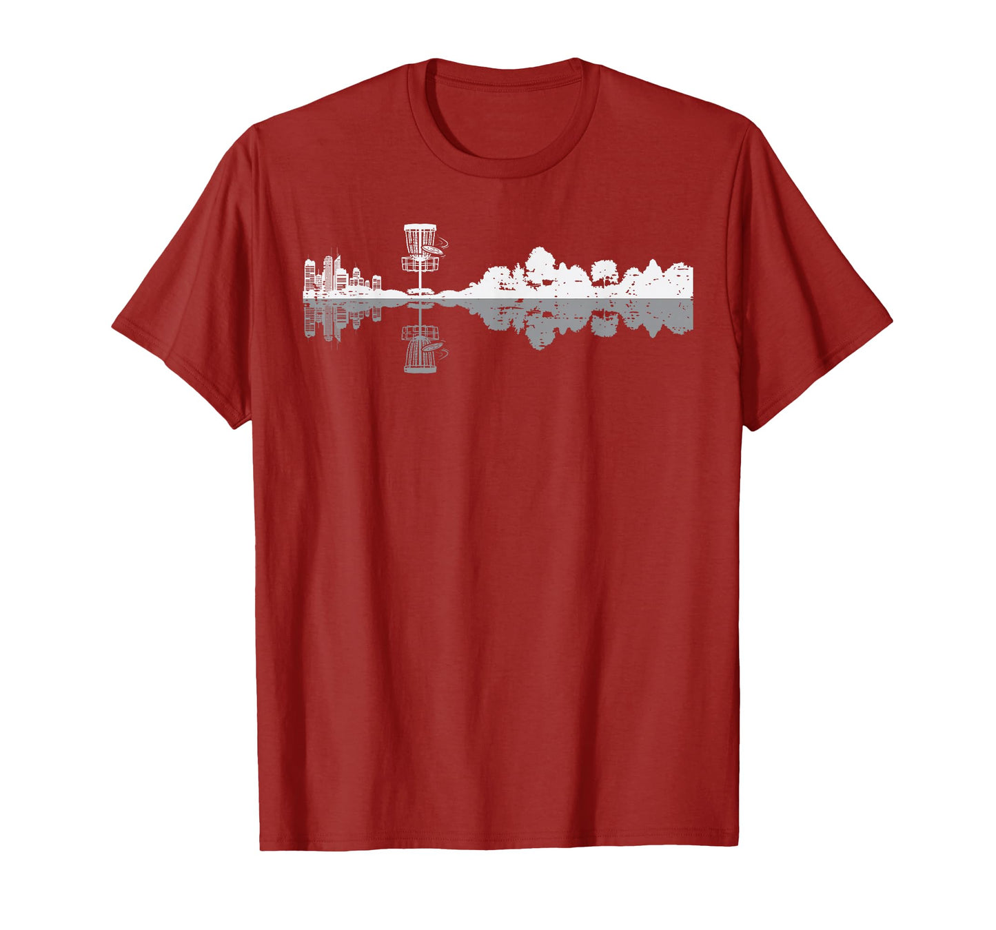 Disc Golf Trees Landscape Frisbee Golfer Frolf Men Women Kid T-Shirt