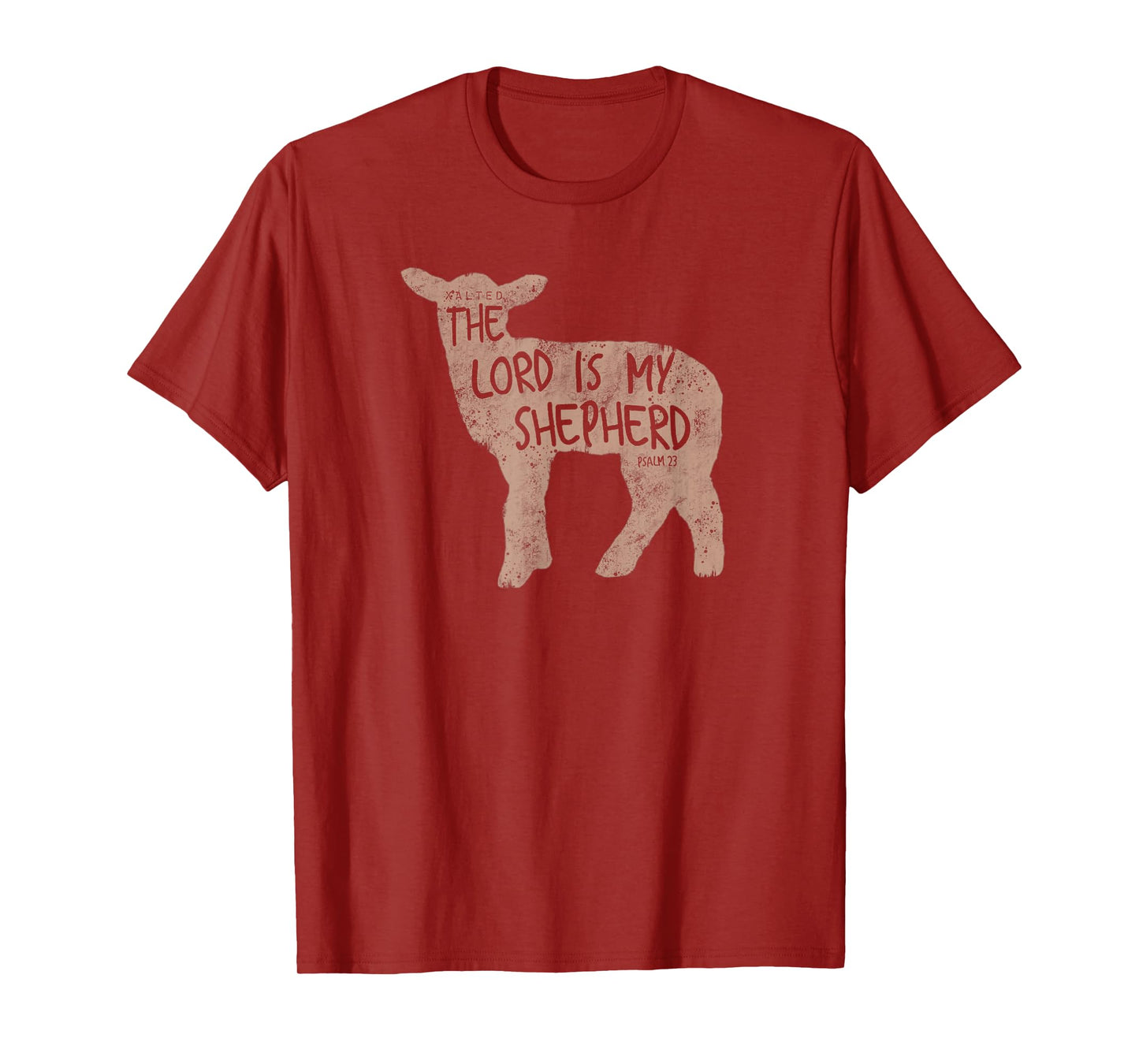 Xalted Christian Lamb of God Shepherd T-Shirt - Black, Small