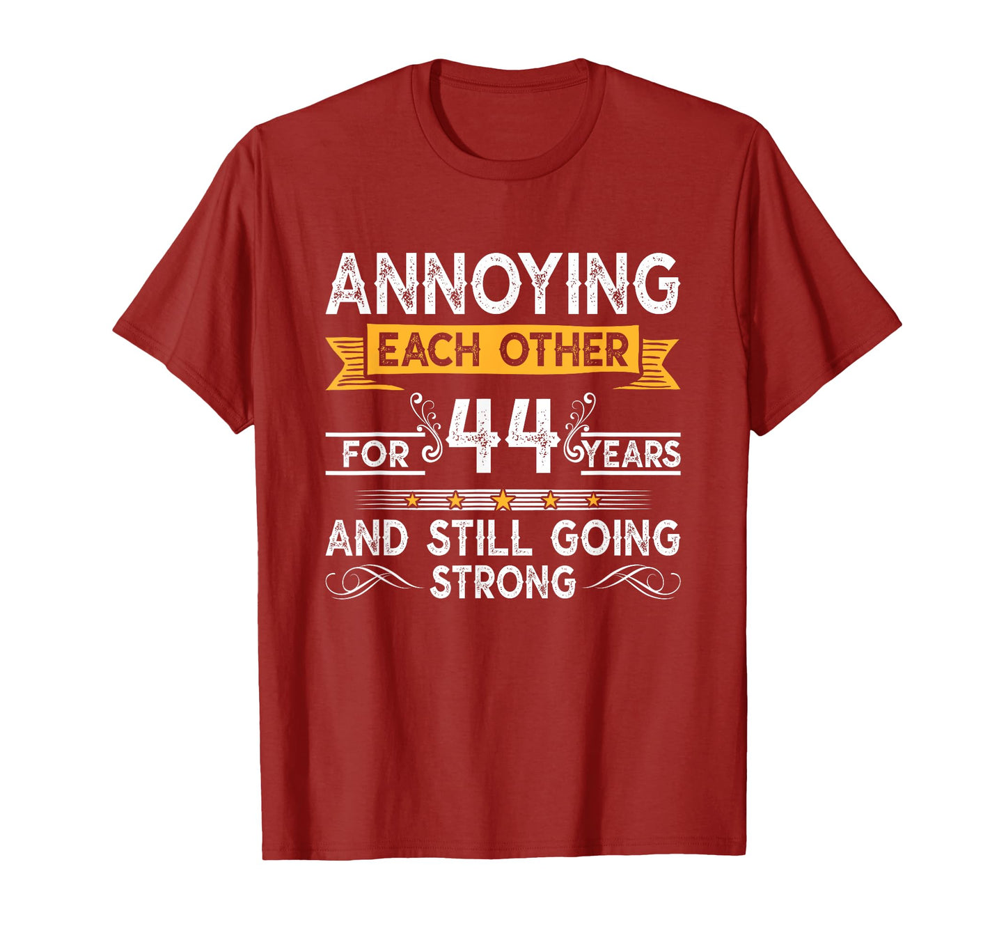Annoying Each Other For 44th Years 44 Wedding Anniversary T-Shirt