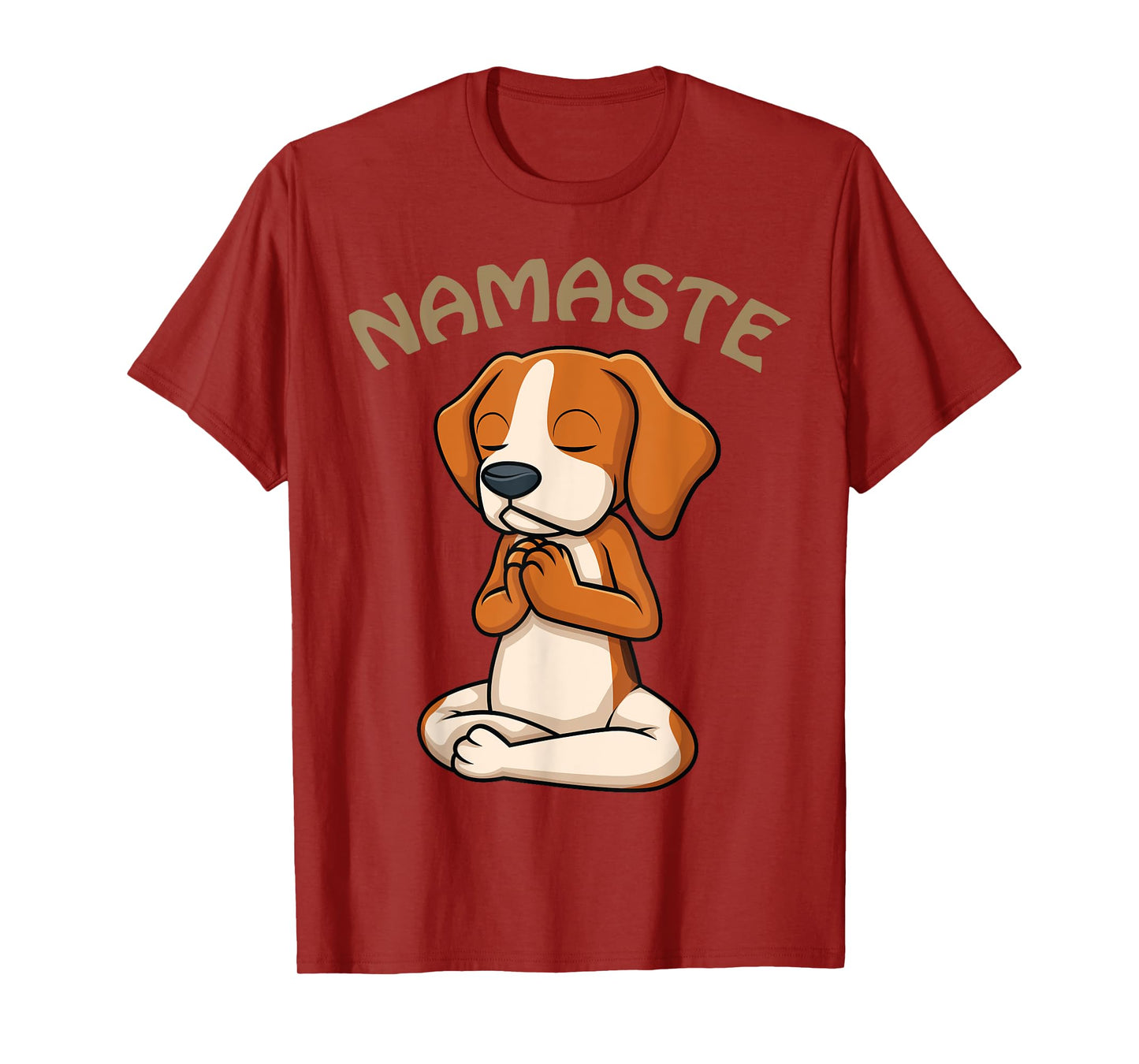 Dog Yoga Shirt Funny Puppy Lovers Yoga Gift Namaste Dogs T-Shirt
