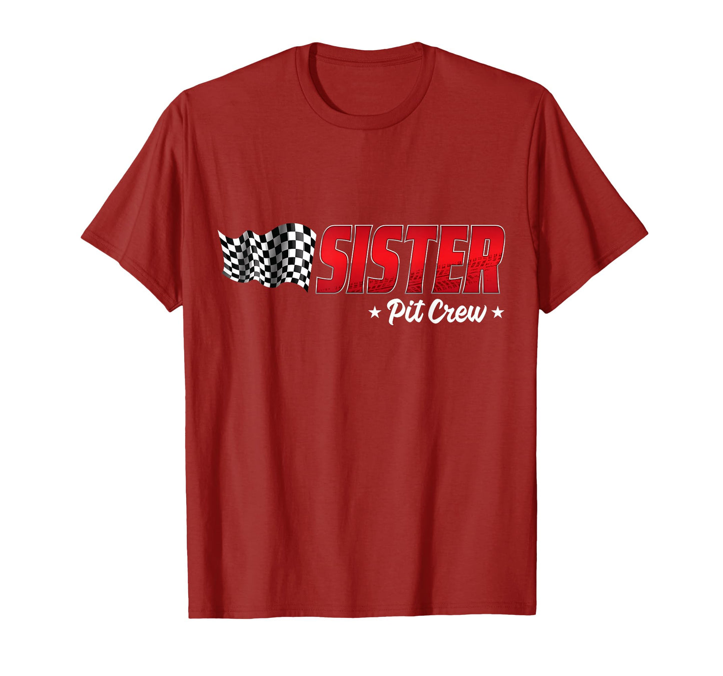 Sister Pit Crew Race Car Birthday Family Racing Girls T-Shirt