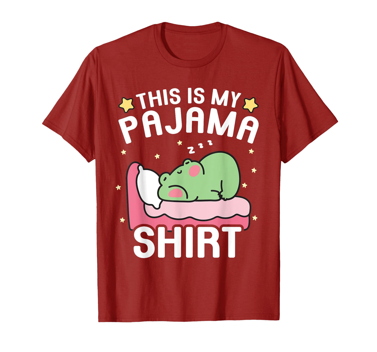 Cute PJ Teen Boys Girls PJs Funny Frog PJs This Is My Pajama T-Shirt