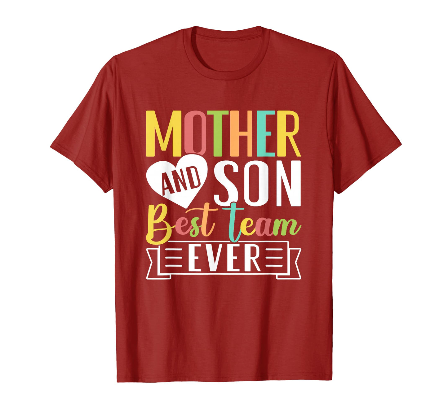 Mothers Day Mama Mom Son Love Mommy Mama Mother's Black Unisex Classic Fit Crew Neck Short Sleeve T-Shirt