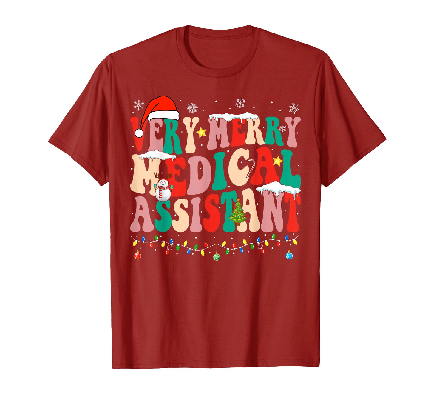 Very Merry Medical Assistant Christmas Medical Assistant T-Shirt