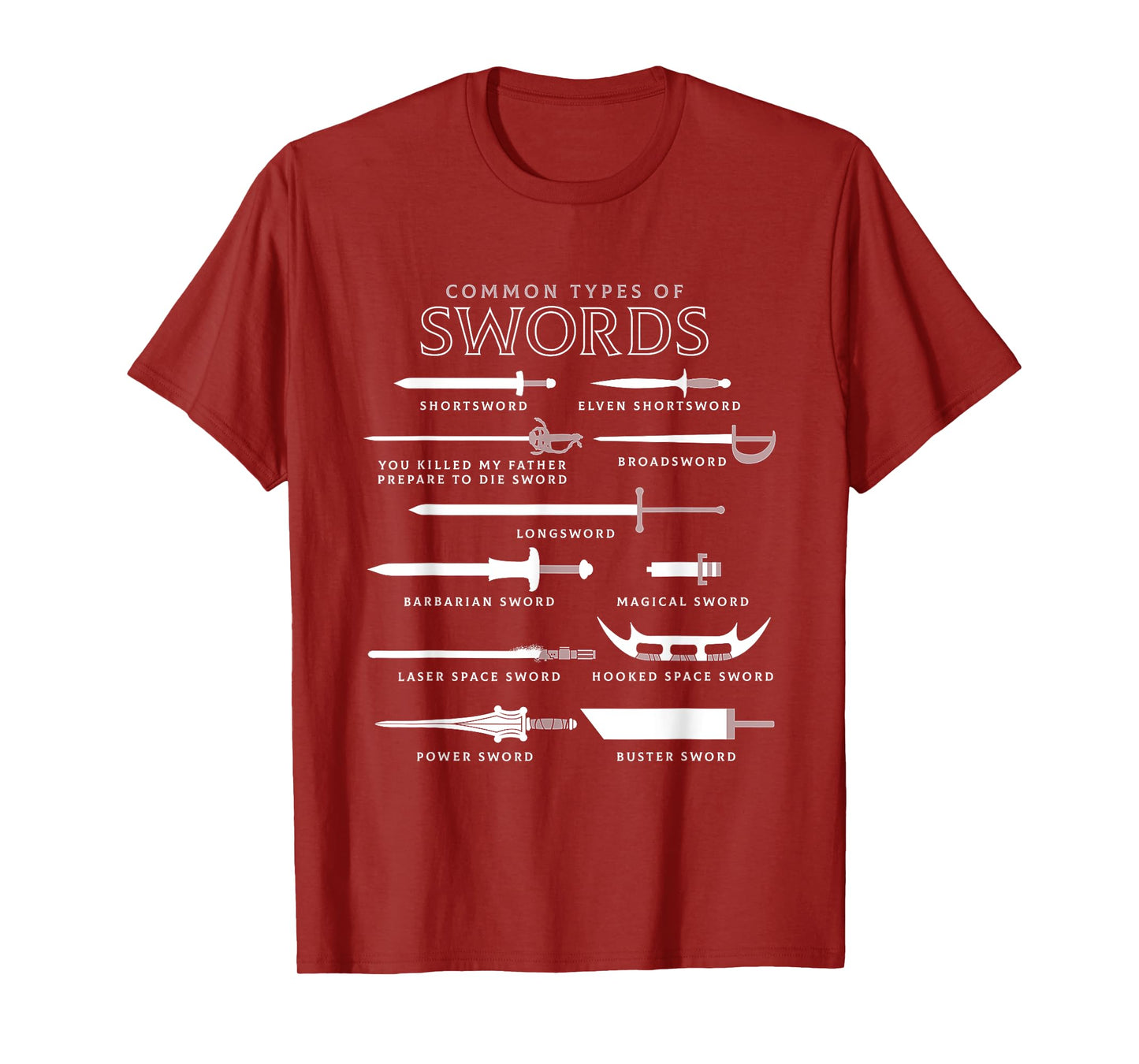 Types Of Swords T-Shirt