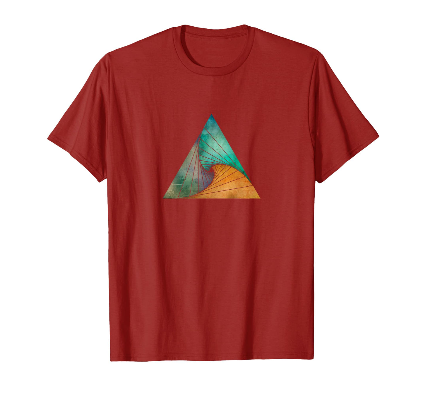 Geometric Swirling Triangle - Abstract Geometry T-Shirt