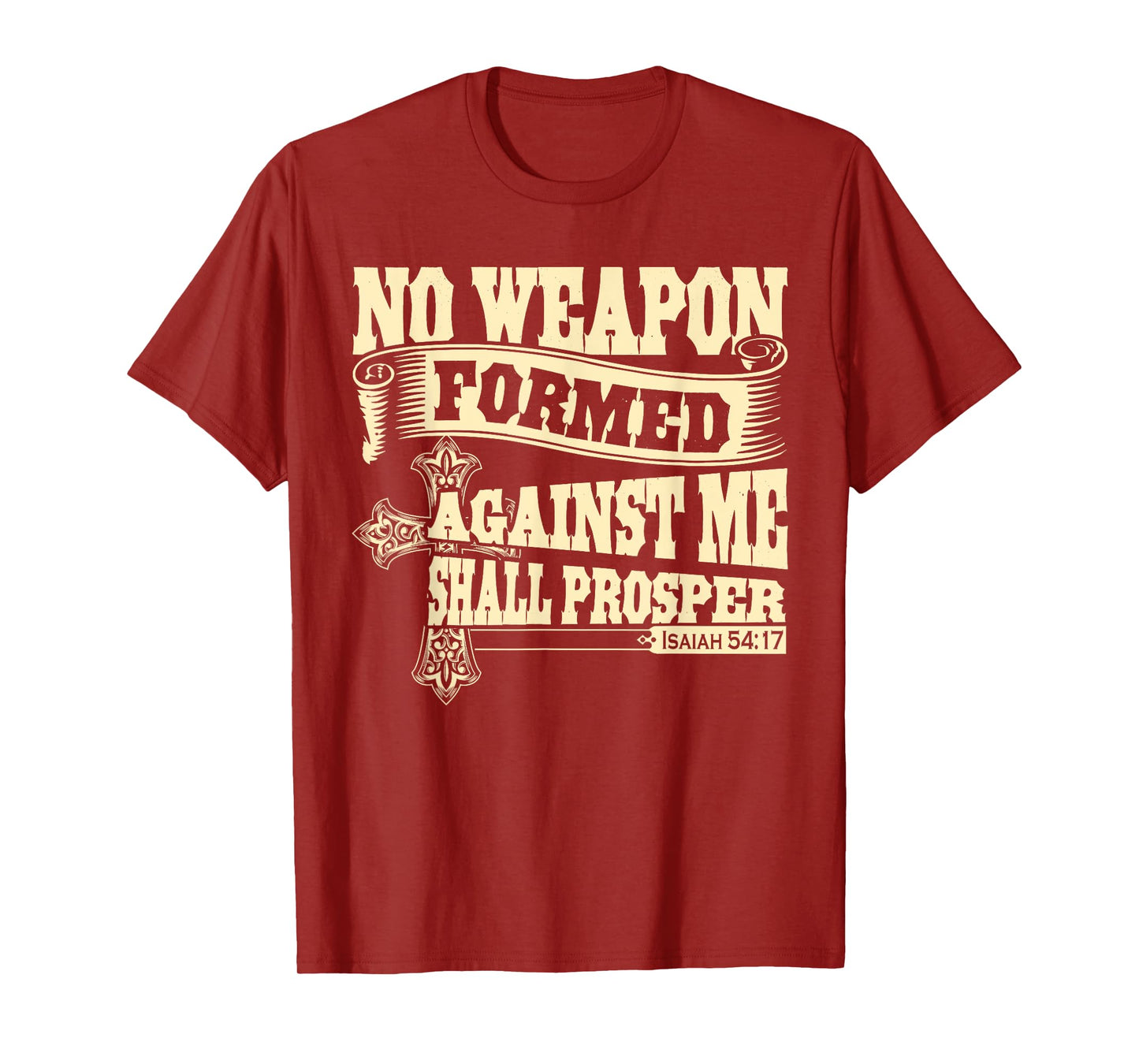Christerest Isaiah 54:17 Christian Gift T-Shirt