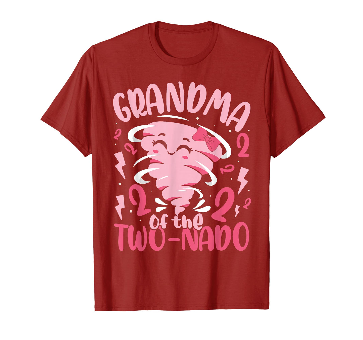 Grandma of the Two-nado Tornado Theme 2nd Birthday Party T-Shirt