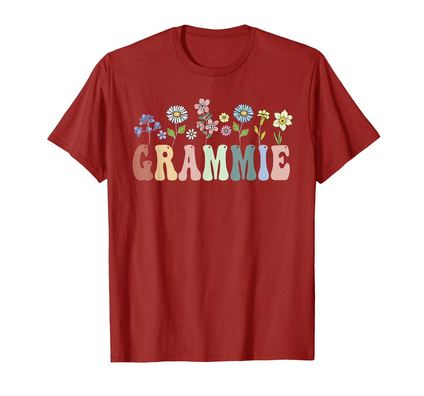 Grammie Gifts Women Wildflower Floral Design Grammie T-Shirt
