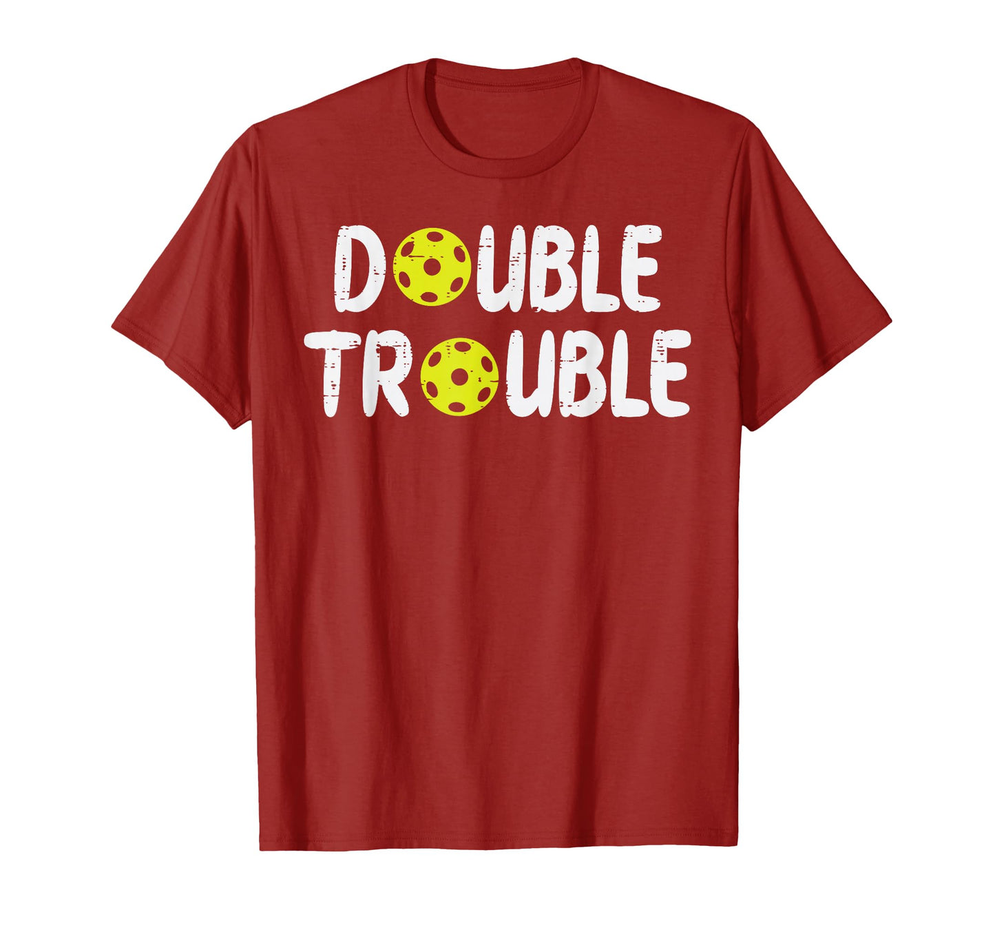 Double Pickleball Trouble Pickle Ball Matching Men Women Kid T-Shirt
