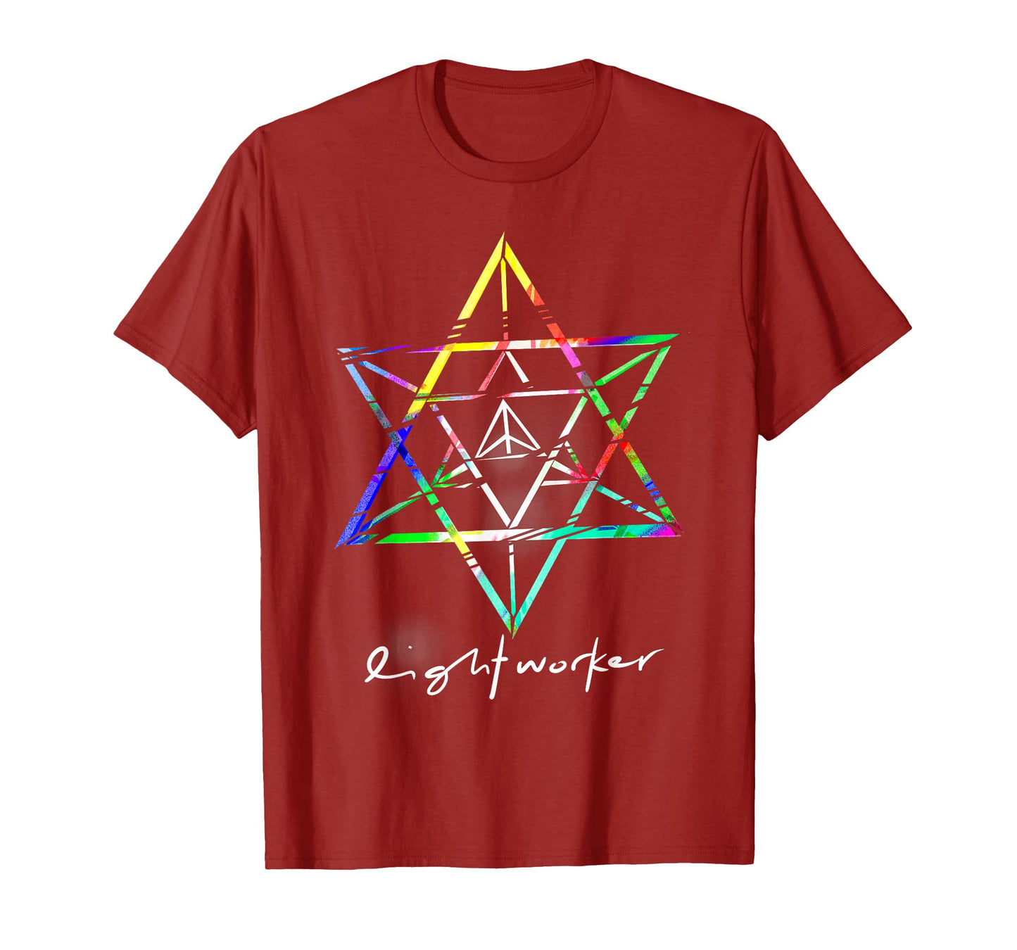 Lightworker Merkaba Sacred Geometry Abstract T Shirt T-Shirt