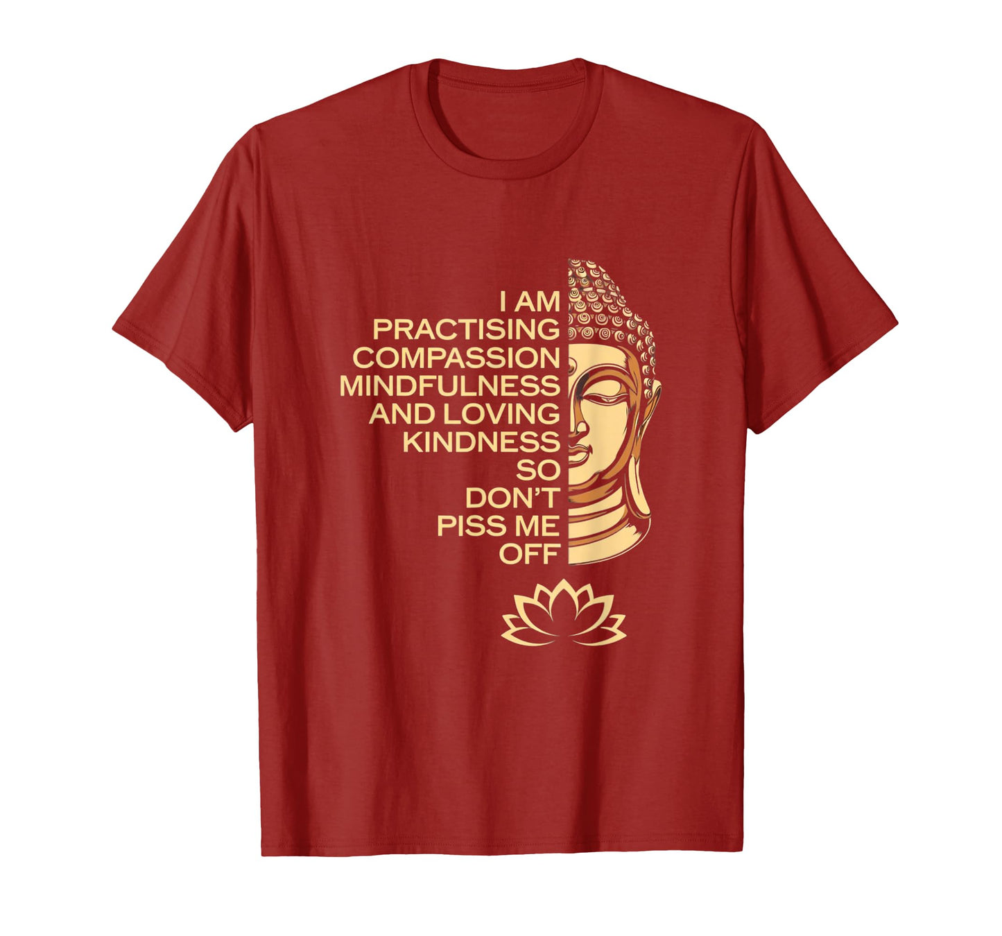 I am Practicing Mindfulness Compassion So Don't Piss Me Off T-Shirt