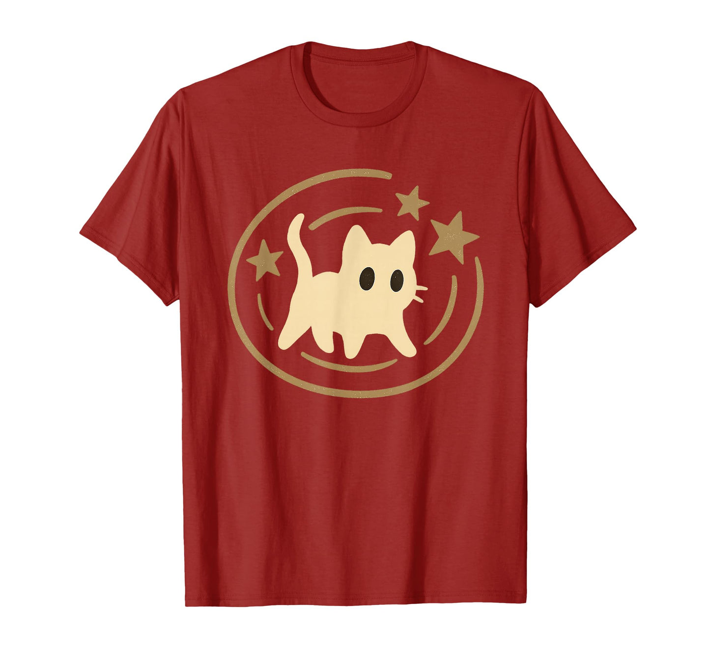 Retro 90s Y2K Scared Cat Cosmic Stars Gift for Men Women Kid T-Shirt