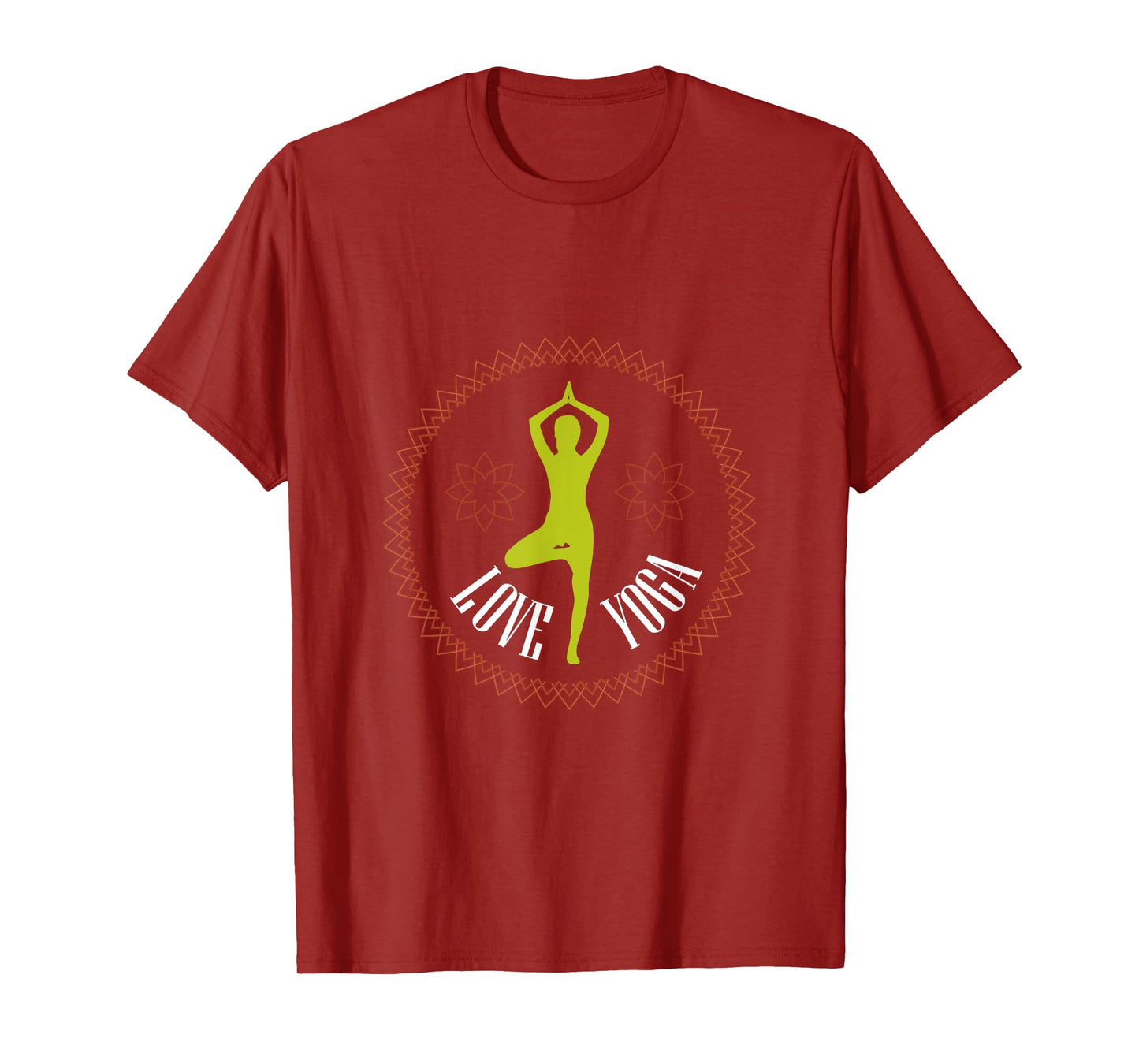Yoga Tee Shirts "I LOVE YOGA" for Yoga Lovers T-Shirt
