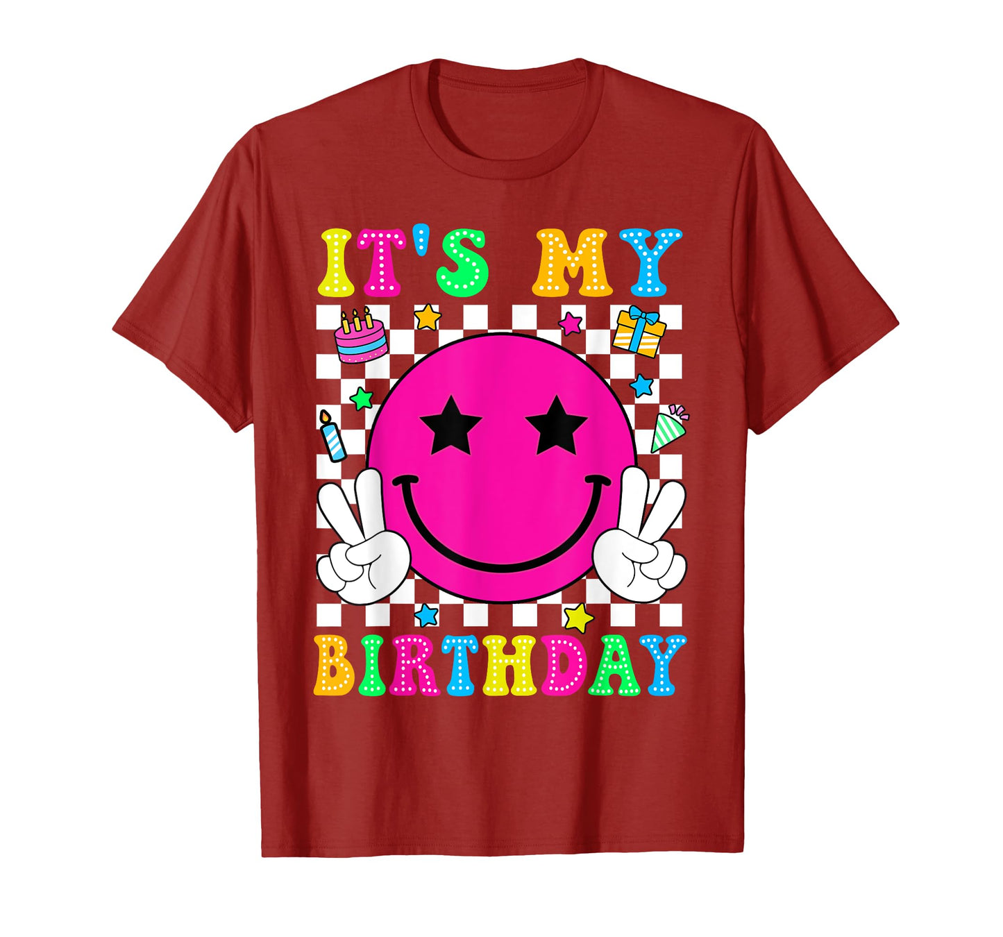 Birthday Party Groovy It’s My Birthday Men Women Teens Kids T-Shirt