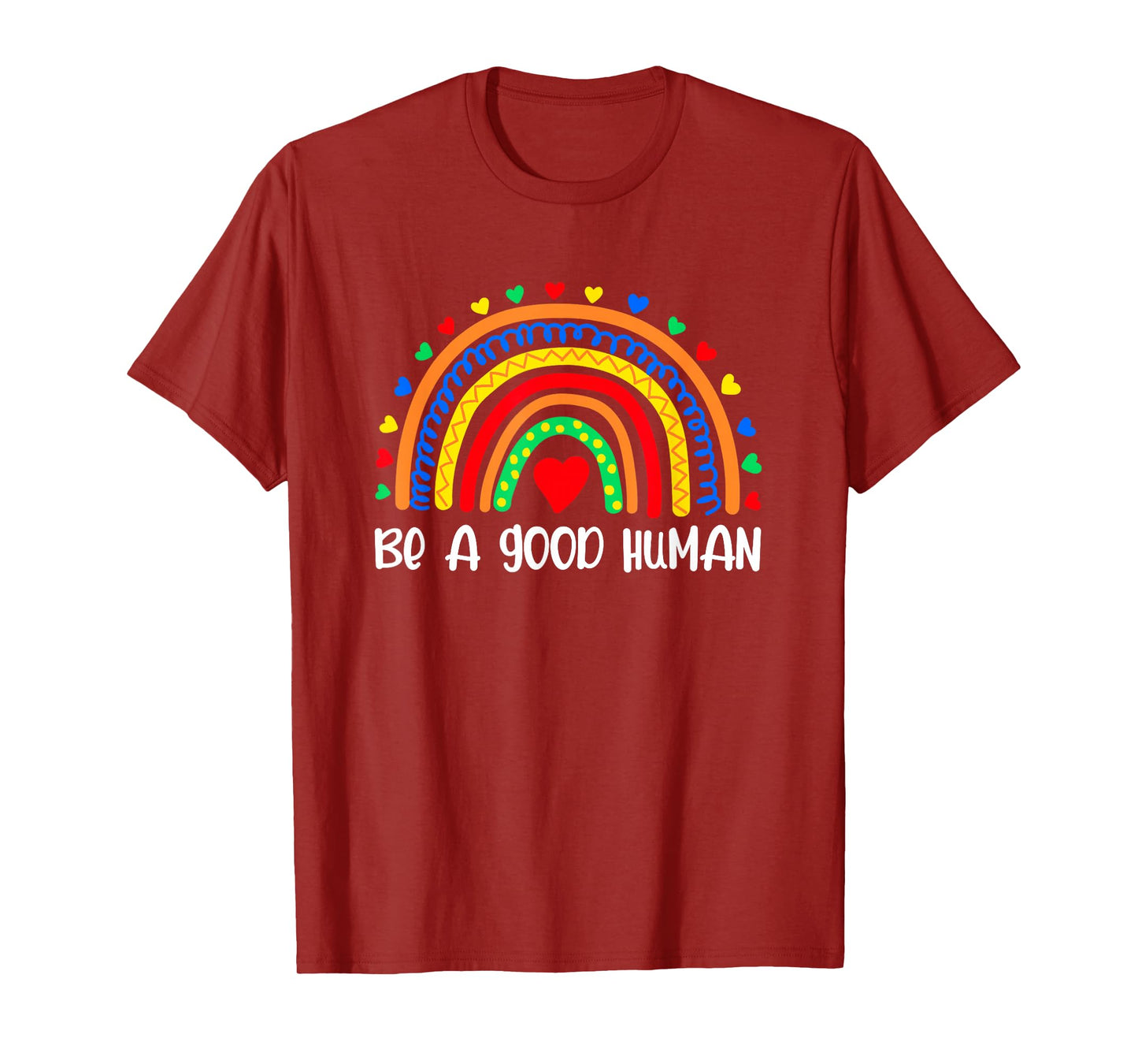 Retro Be A Good Human Saying Kindness Quote Positive Message T-Shirt