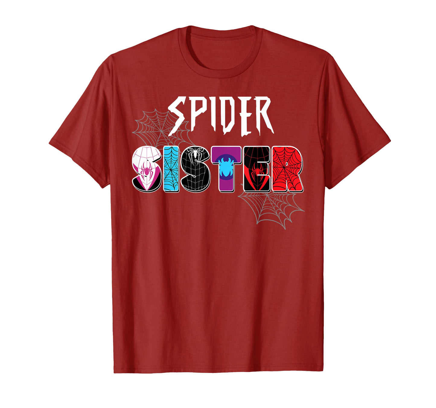 Birthday Party Spider Outfit Spider Sister Kids Girls T-Shirt