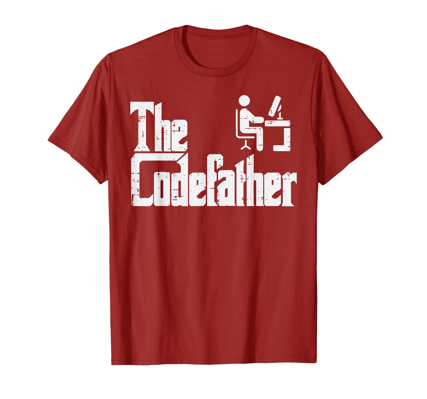 The Codefather Funny IT Programmer Coder Parody Dad Papa Men T-Shirt