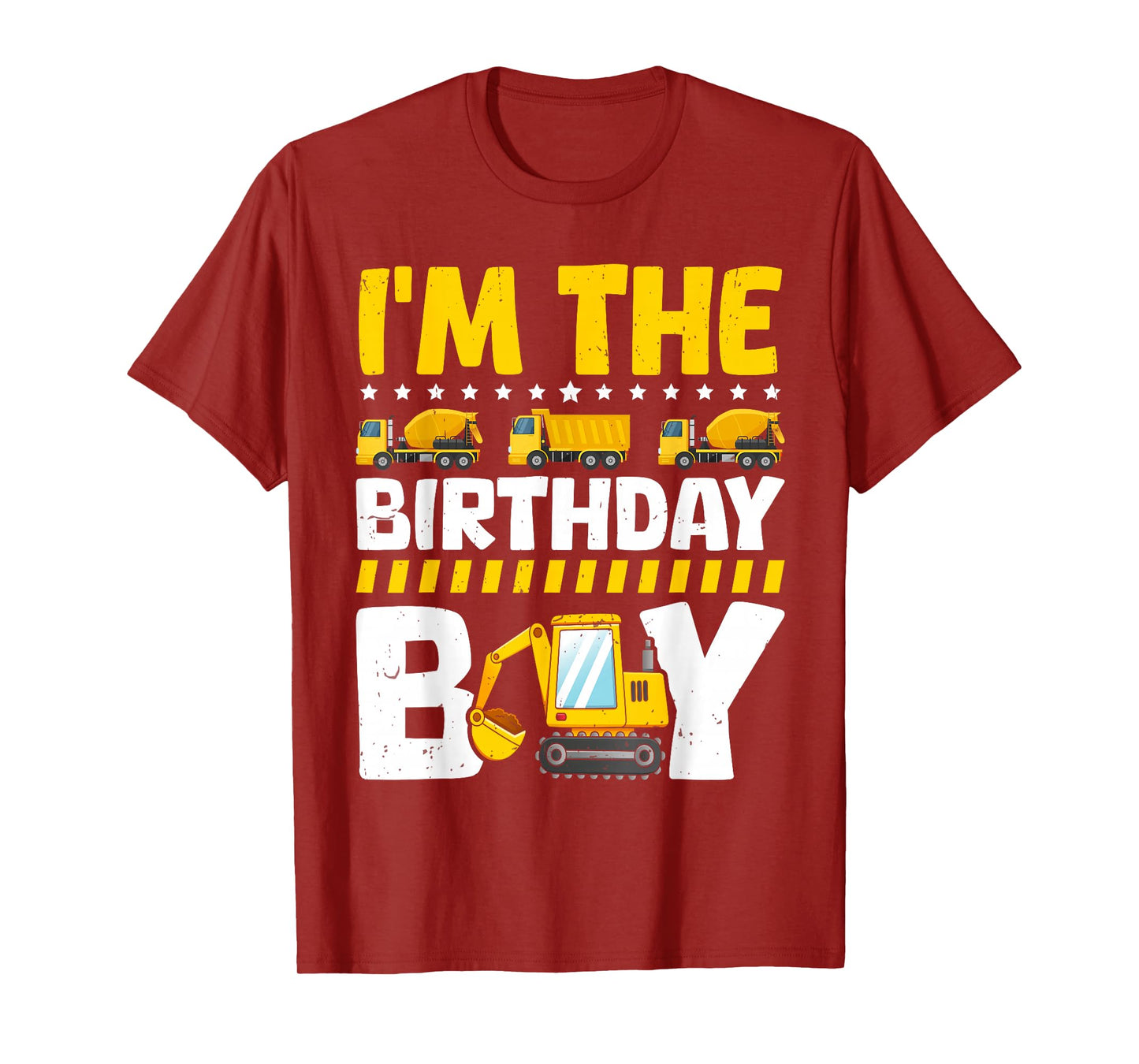 Family Theme Construction Birthday Party Supplies I'm The Birthday Boy Construction Theme Bday T-Shirt