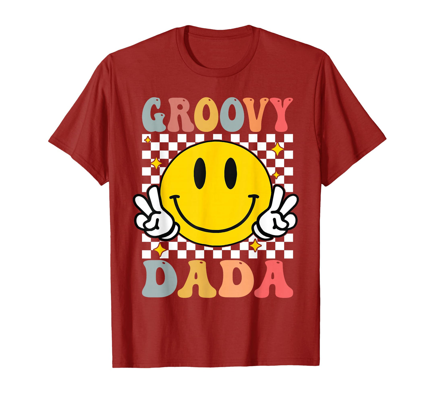 Groovy Dada Retro Dad Matching Family 1st Birthday Party T-Shirt
