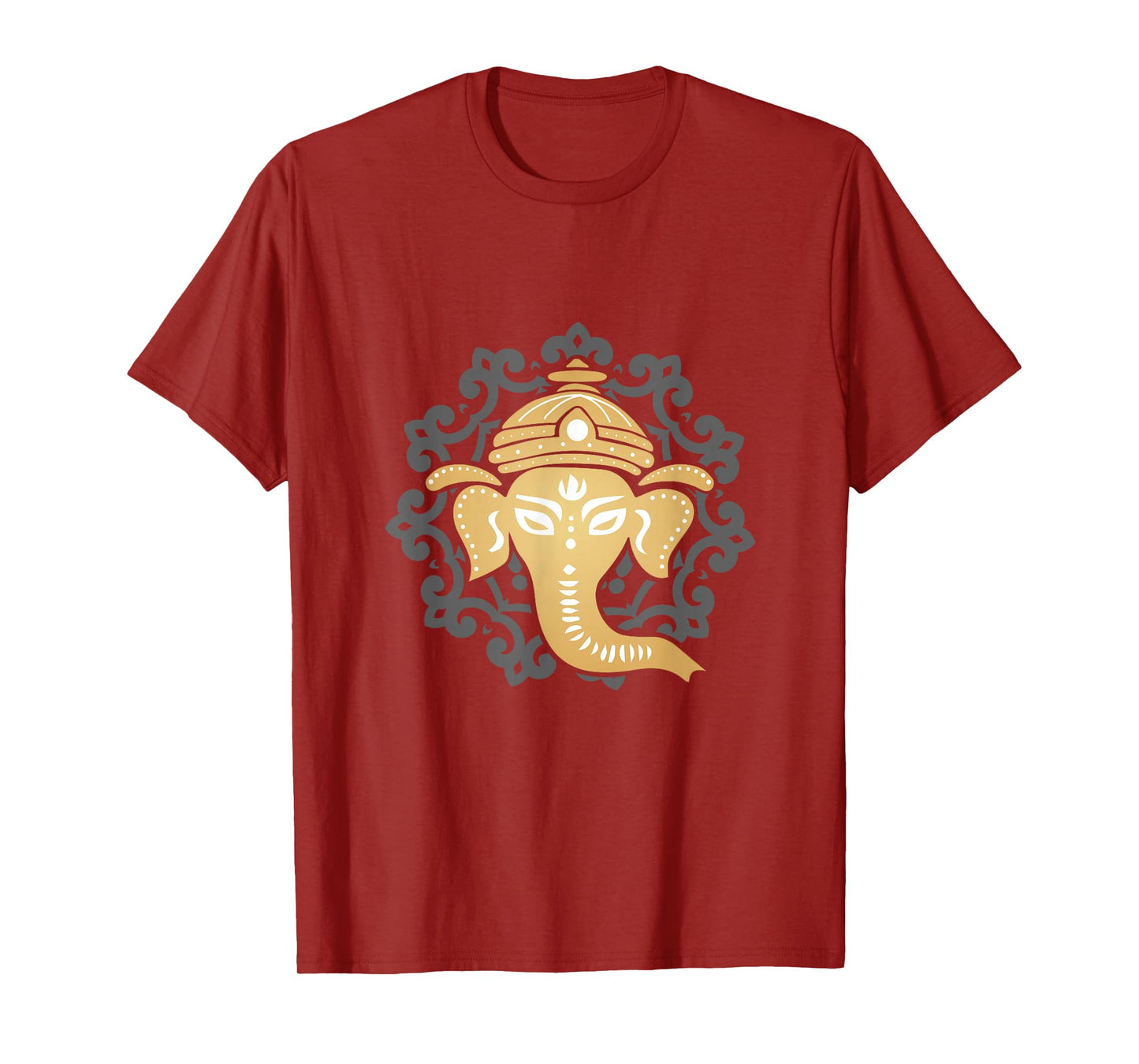 Yoga Mandala Elephant Hindus Dharma Chakra Hinduism T-Shirt