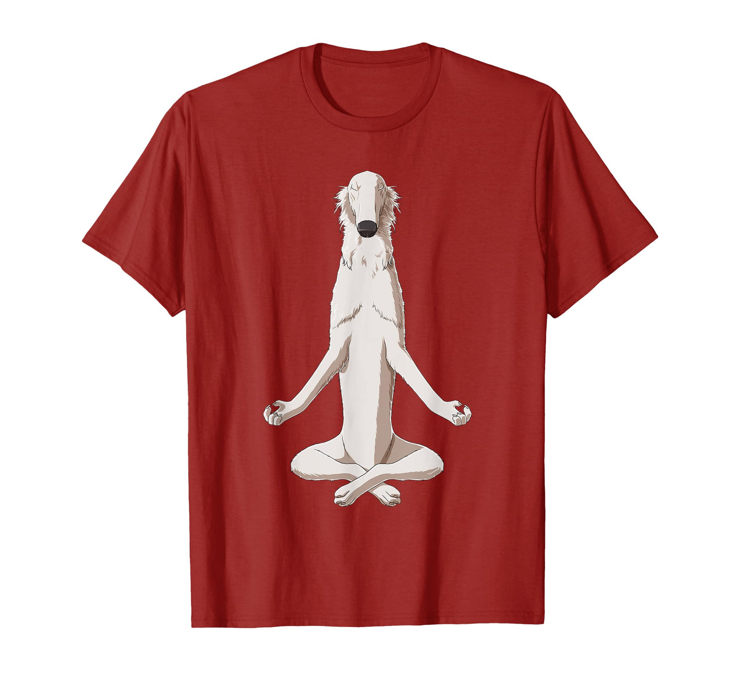 Yoga Dog Borzoi T-Shirt