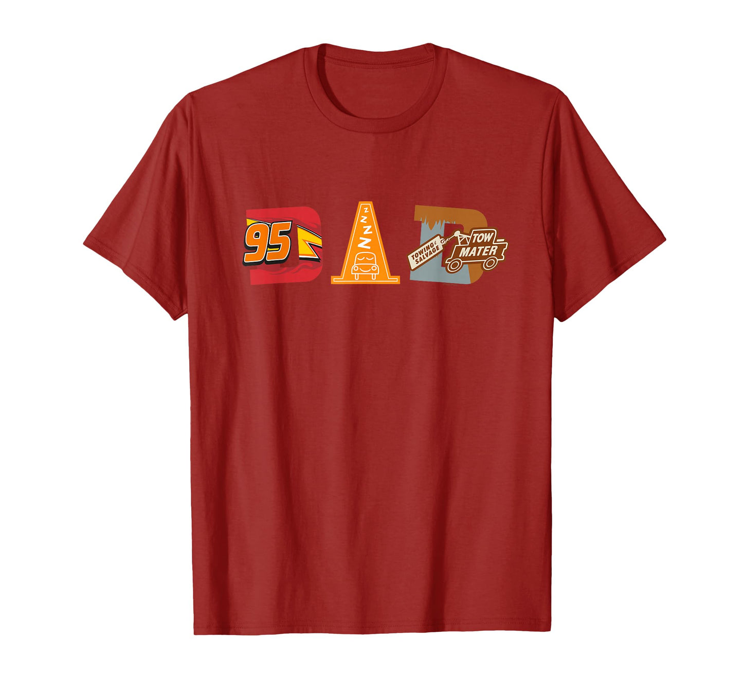 Disney and Pixar’s Cars Cozy Cone Dad Father’s Day Birthday T-Shirt