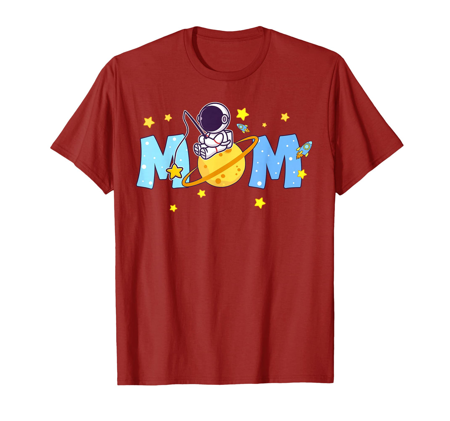 Mom Of The Birthday Boy Astronaut 1st Birthday Family T-Shirt