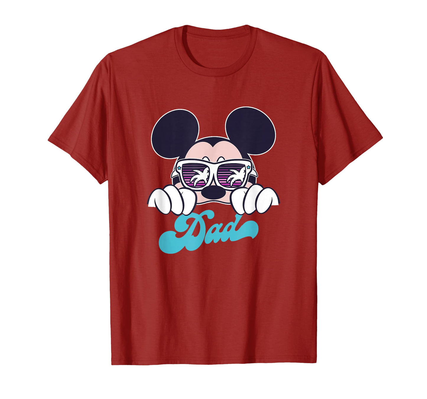 Disney Mickey And Friends Cool Mickey Summer Vibes Dad Logo T-Shirt