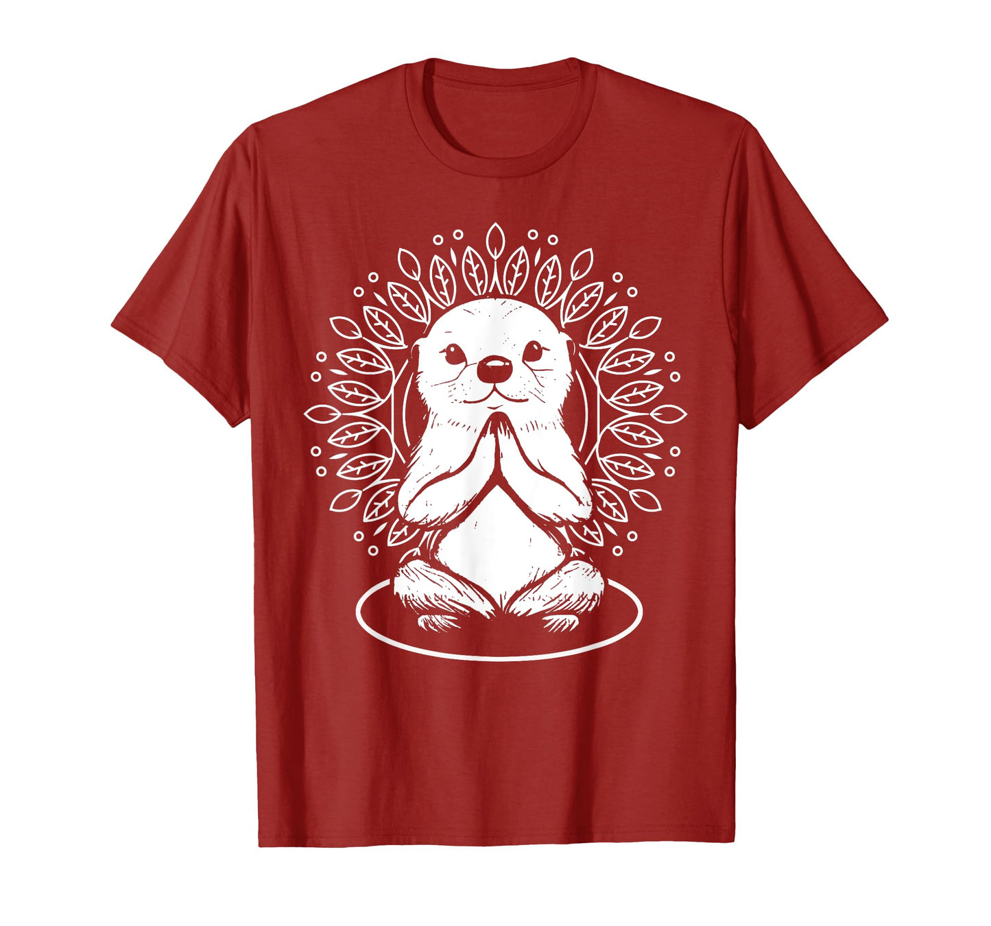 Otter Spiritual Yoga Pose Meditation Lover Namaste T-Shirt