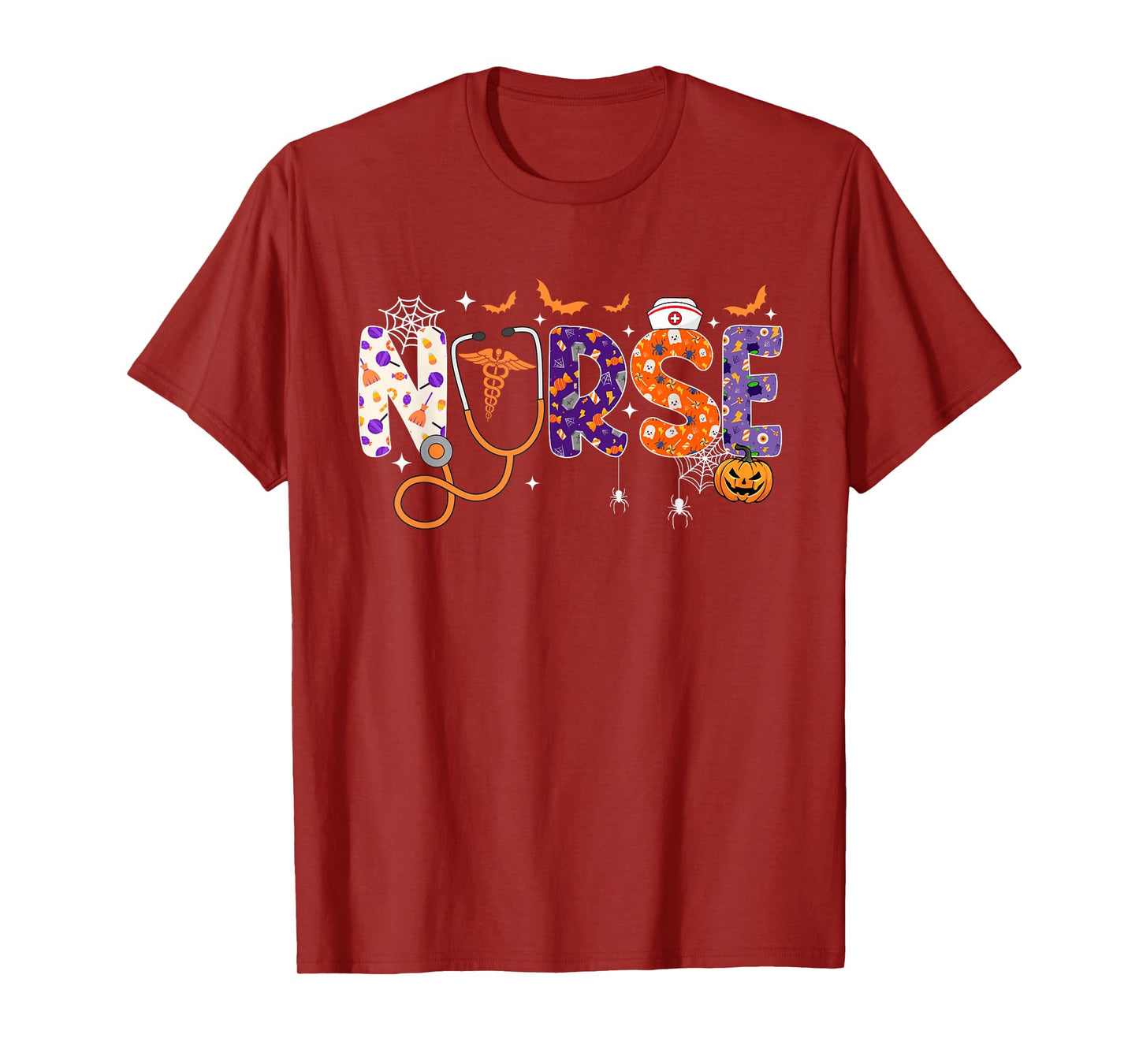Halloween Nurse Shirts For Women RN NICU Nursing Halloween T-Shirt