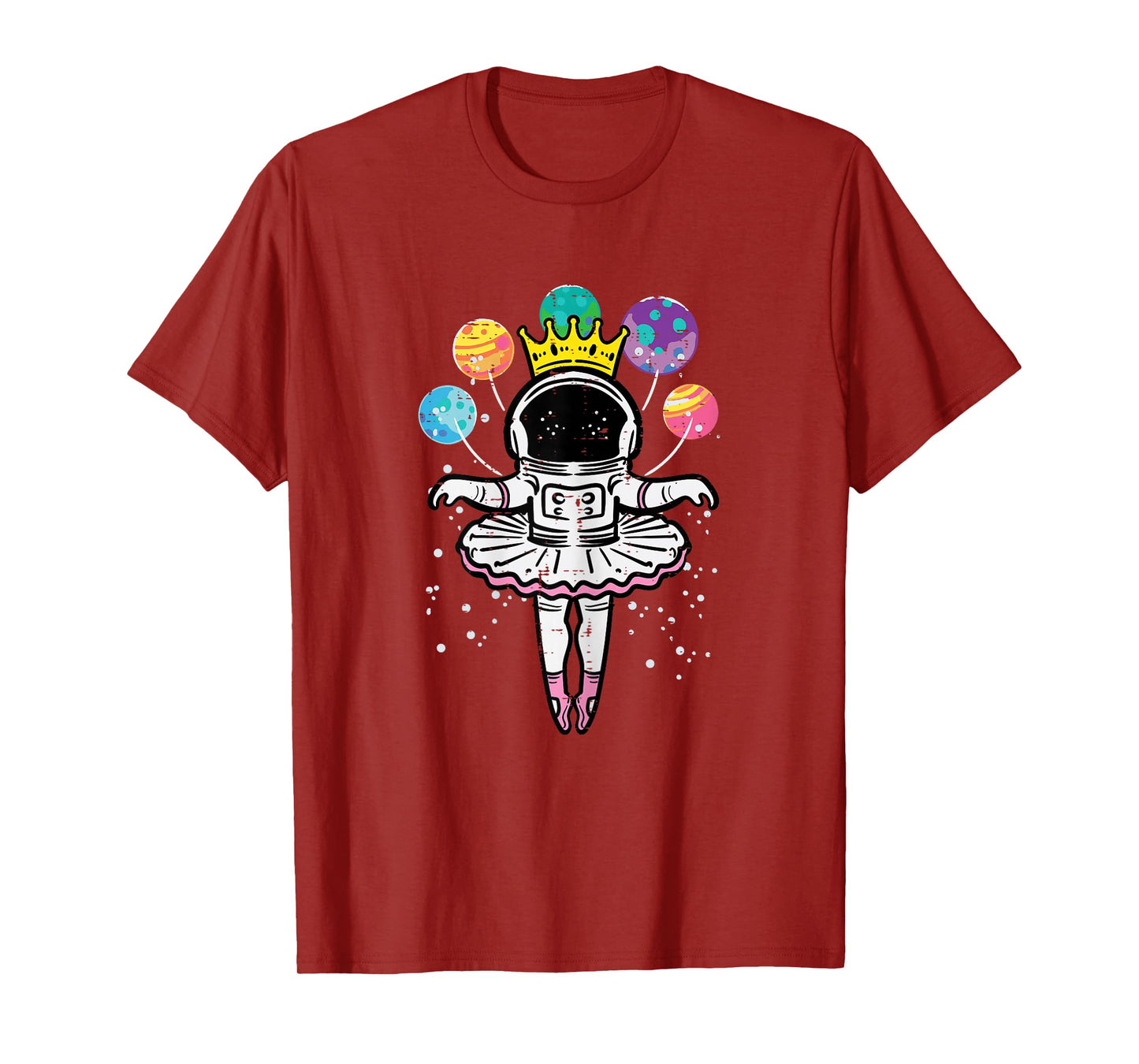 Astronaut Ballerina Space Ballet Women Girls Kids Toddler T-Shirt