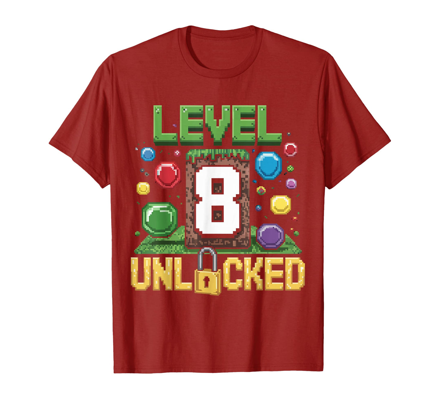 Birthday Children's Shirt Level 8 Unlocked 8 T-Shirt