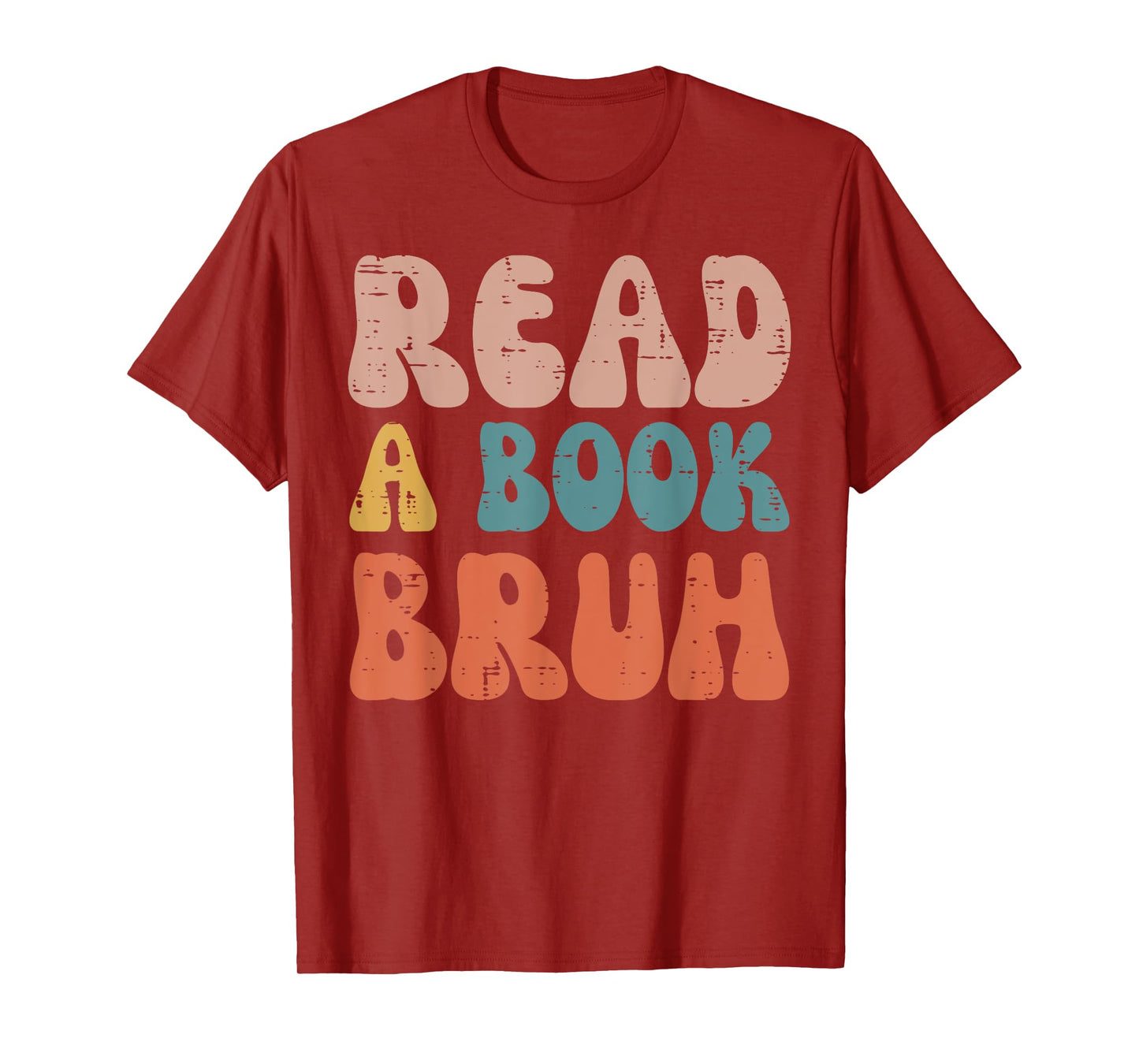 Read A Book Bruh Funny Read Reading Librarian Boys Teen Kids T-Shirt