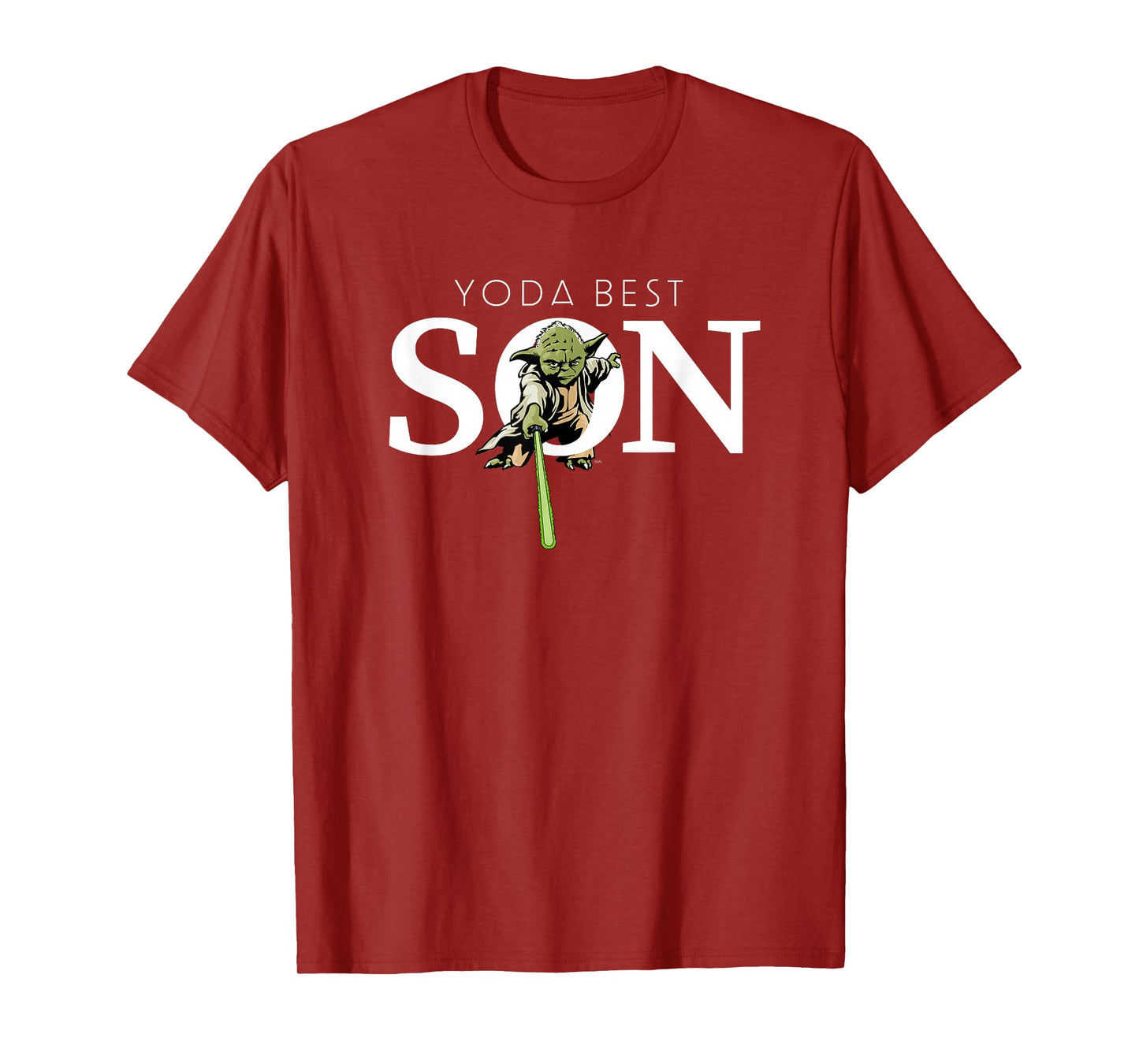 Star Wars Yoda Best Son Lightsaber Gift for Family T-Shirt